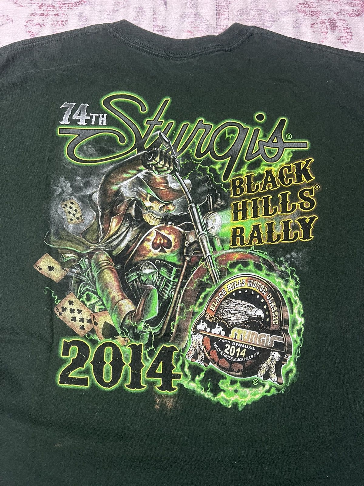 Harley Davidson Vintage Y2K Distressed Grave Digger Styled Sturgis Biker Tee Size US XL / EU 56 / 4 - 2 Thumbnail