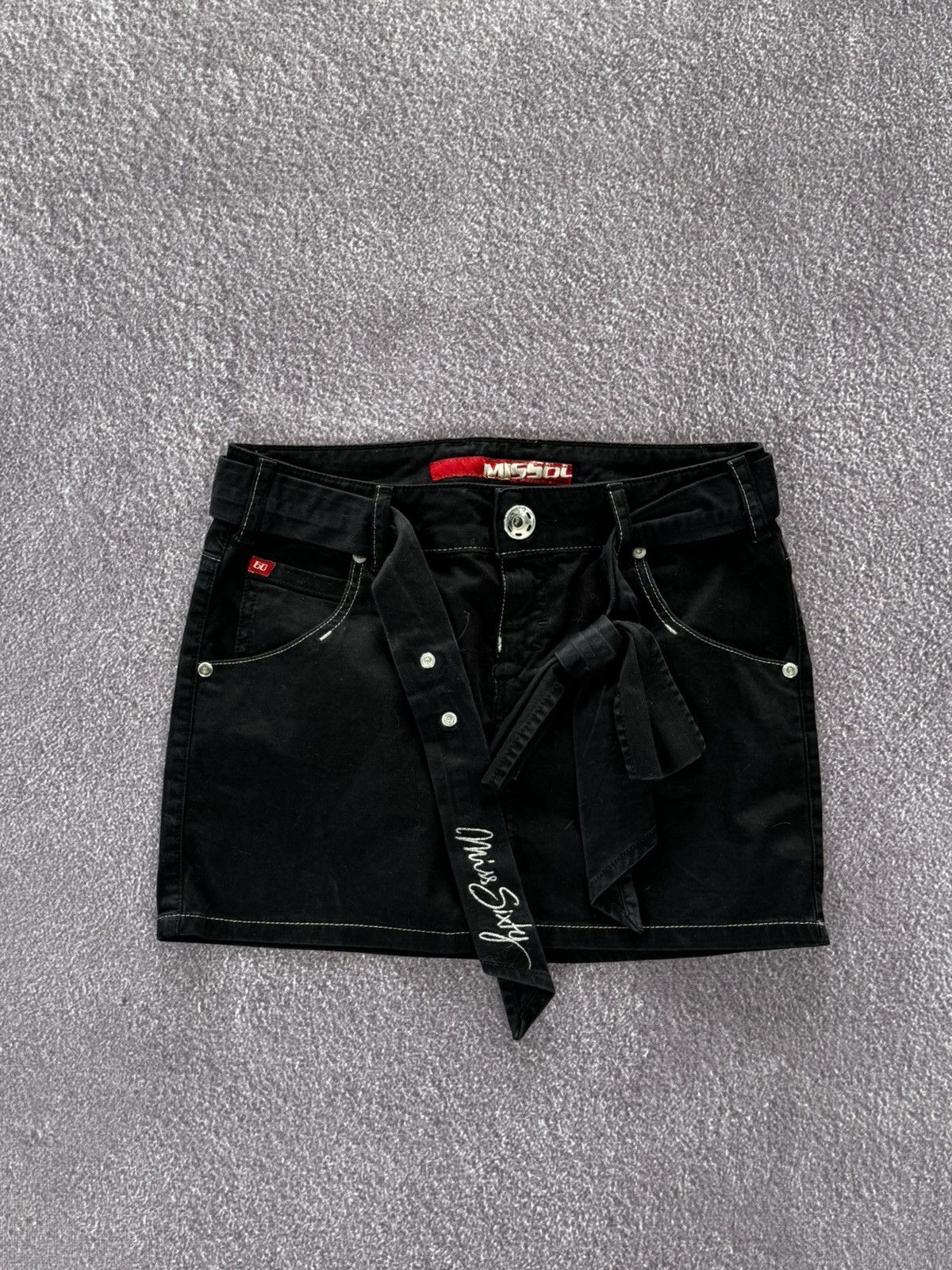 Miss Sixty Vintage Y2K Miss Sixty Denim Mini Skirt Size 25" / US 0 / IT 36 - 1 Thumbnail