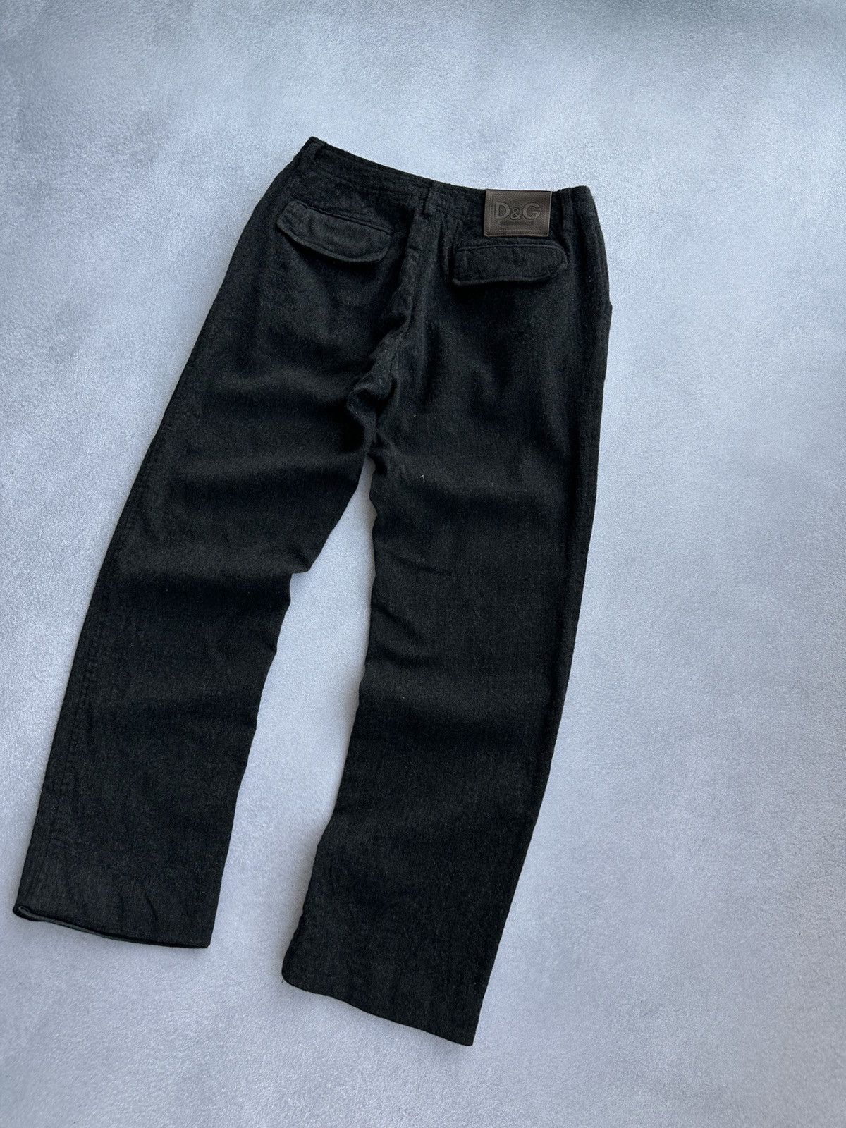 Dolce & Gabbana × Vintage Vintage Dolce&Gabbana Woman Wool Black Straight Pants Size US 34 / EU 50 - 10 Thumbnail