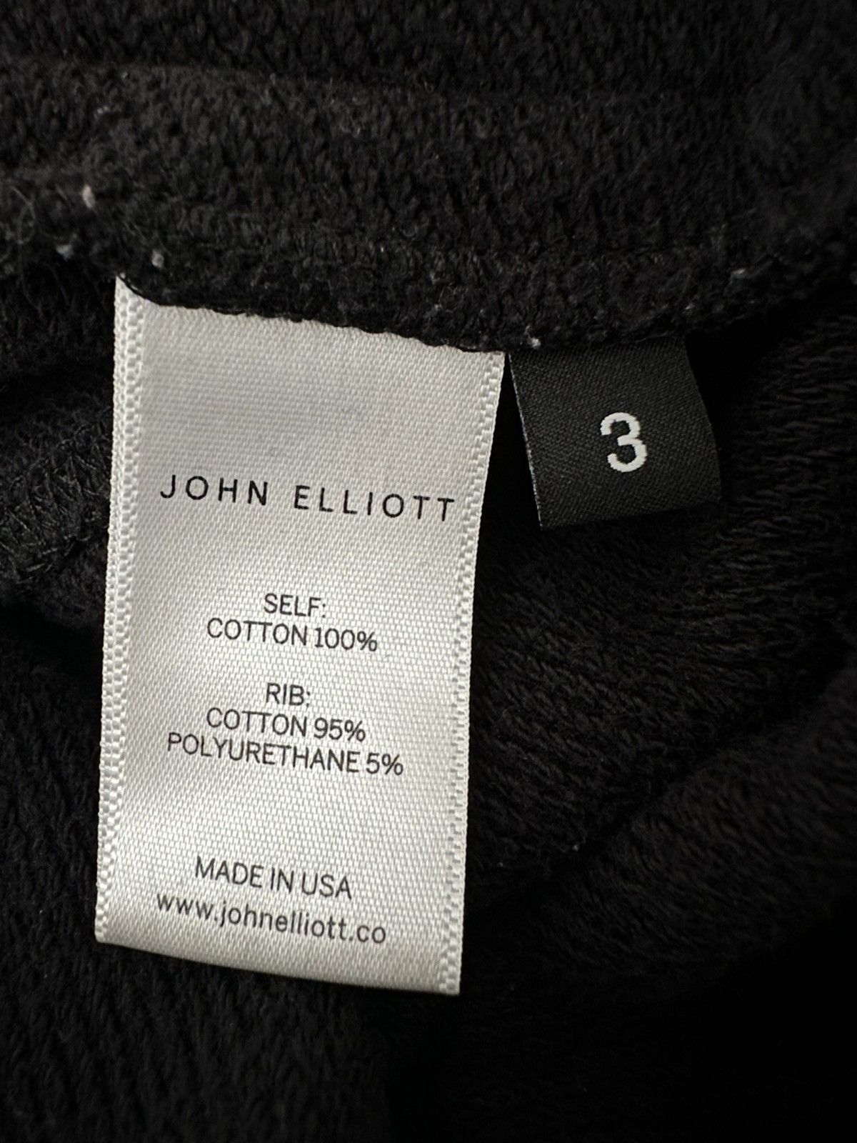 John Elliott John Elliott Escobar Sweatpants / Joggers Black Sz. Large L Size US 34 / EU 50 - 6 Thumbnail