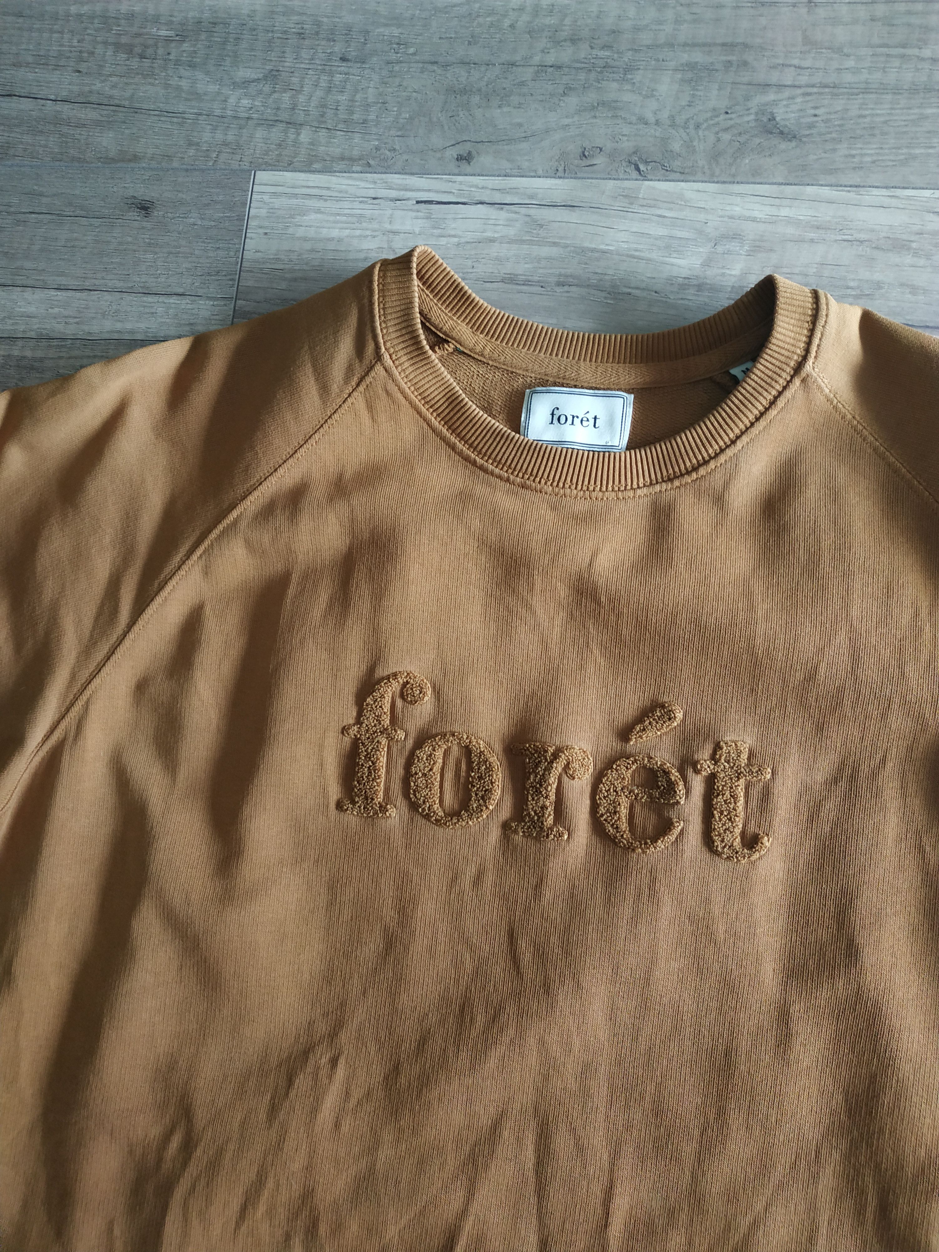 foret FORET Forét Men's Mustard Plush Logo Sweatshirt, s. MEDIUM Size US M / EU 48-50 / 2 - 4 Thumbnail