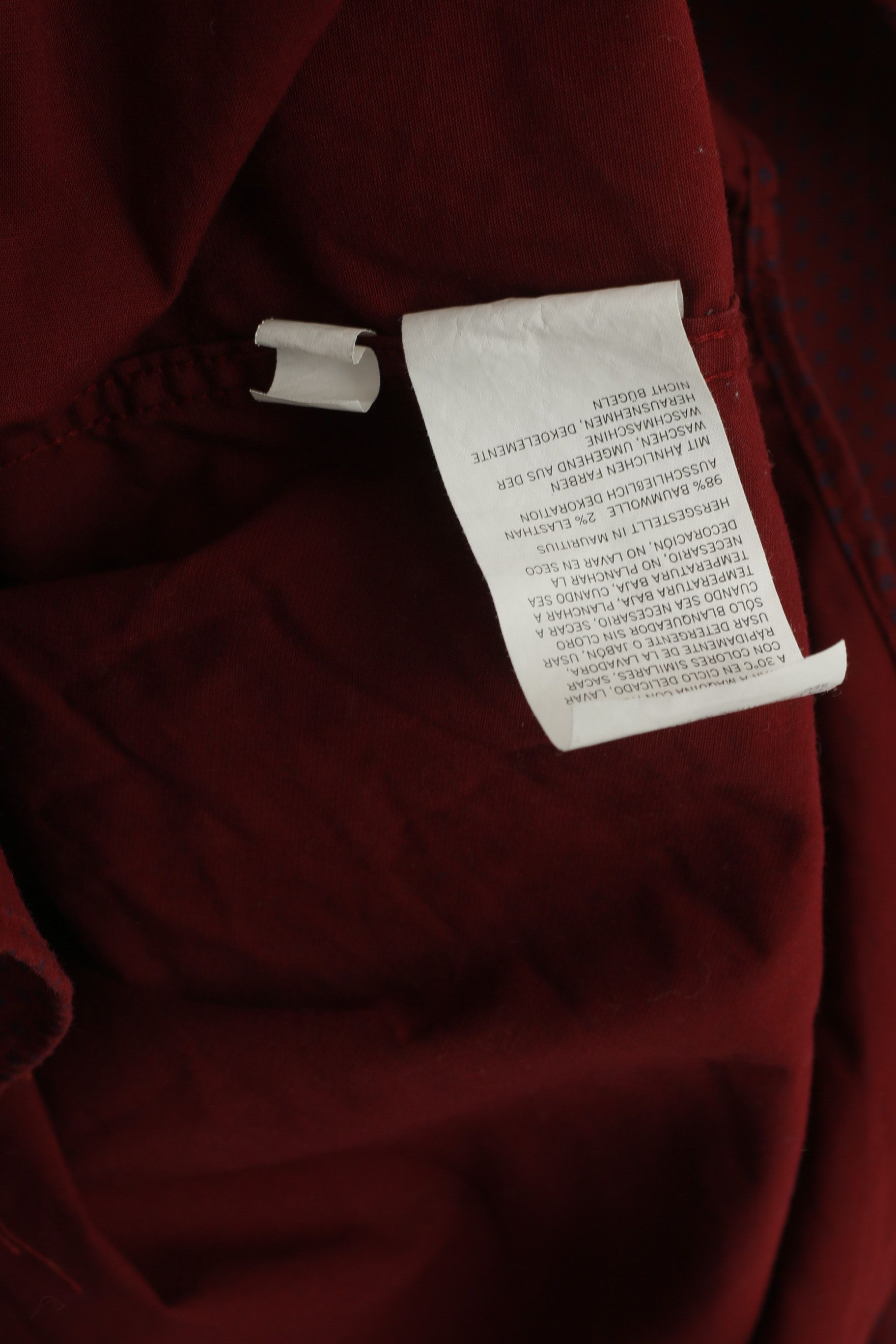 Nautica Nautica Men M Casual Shirt Maroon Cotton 9649 Size US M / EU 48-50 / 2 - 6 Thumbnail