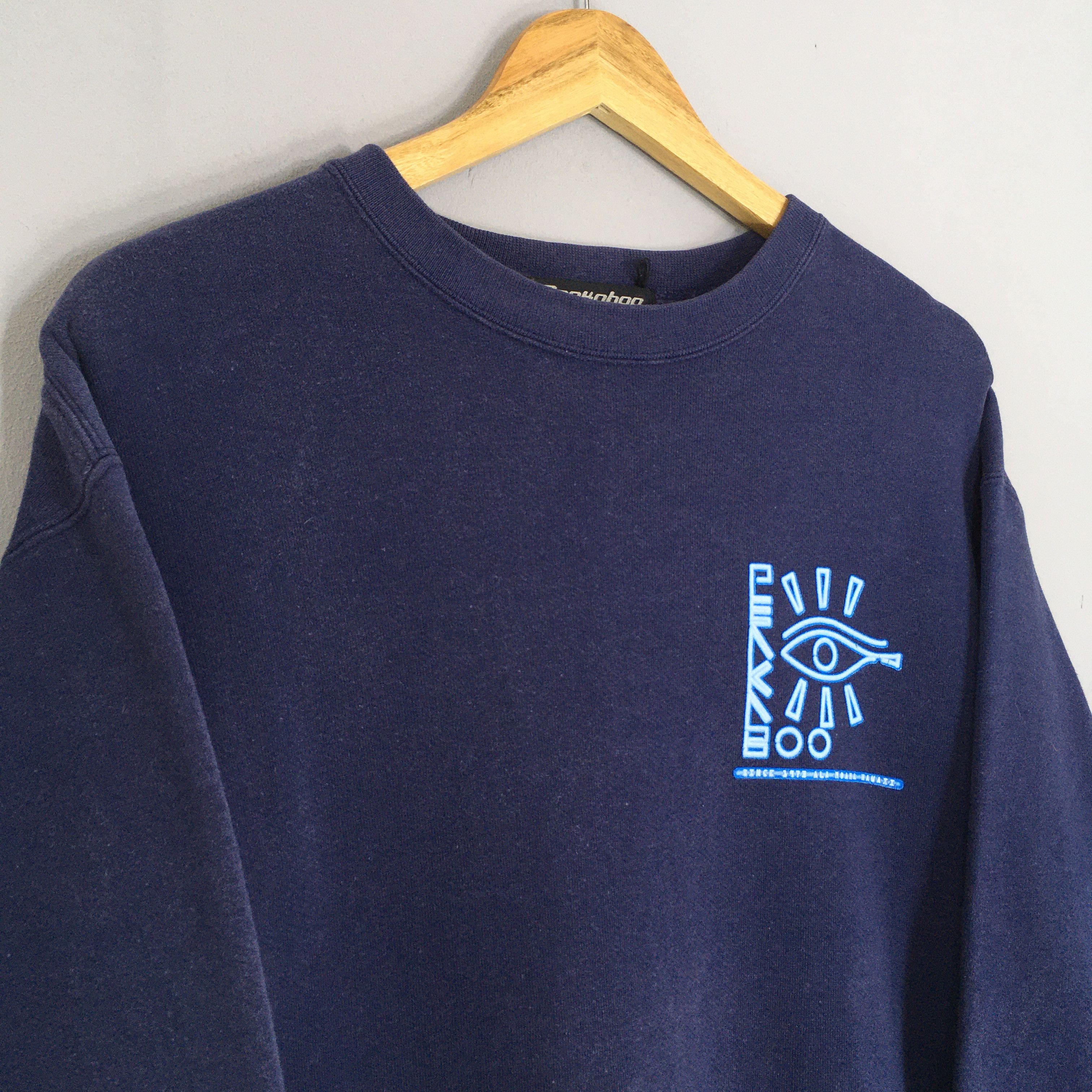 Japanese Brand × Vintage Vintage 90s Peakaboo Surf Blue Sweatshirt Medium Size US M / EU 48-50 / 2 - 5 Thumbnail
