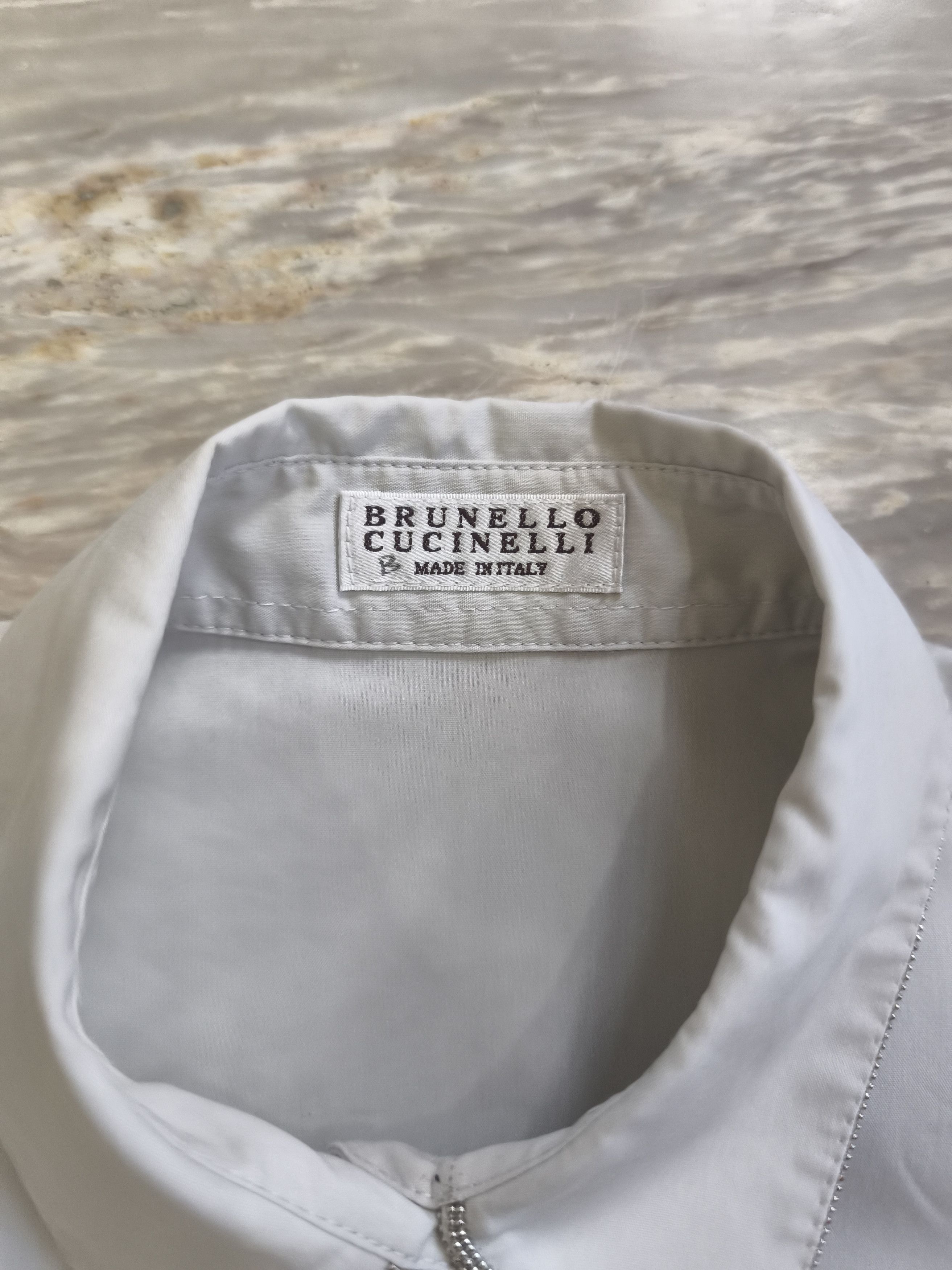 Brunello Cucinelli Brunello Cucinelli White blouse with monil chain Size S / US 4 / IT 40 - 5 Thumbnail