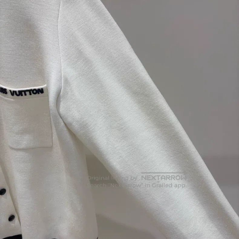 Louis Vuitton Louis Vuitton SS24 Logo monogram embroidered crew neck slo Size L / US 10 / IT 46 - 4 Thumbnail