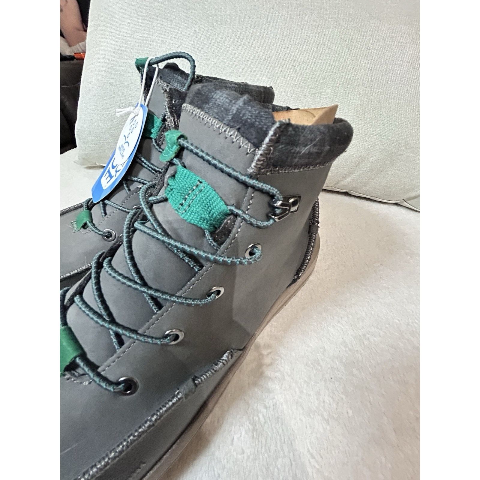 Other Hey Dude Size 14 Bradley Waxed Canvas Ankle Boots Charcoal Size US 14 / EU 47 - 4 Thumbnail