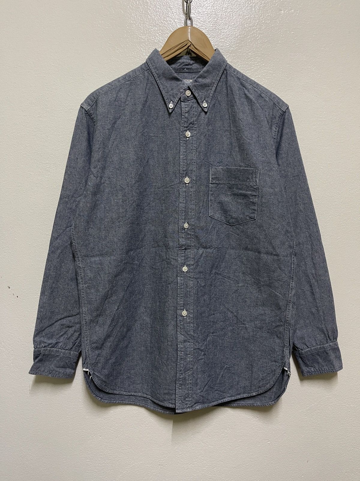 Japanese Brand Warehouse Casual Button Down Chambray Shirt 40 Size US M / EU 48-50 / 2 - 1 Thumbnail