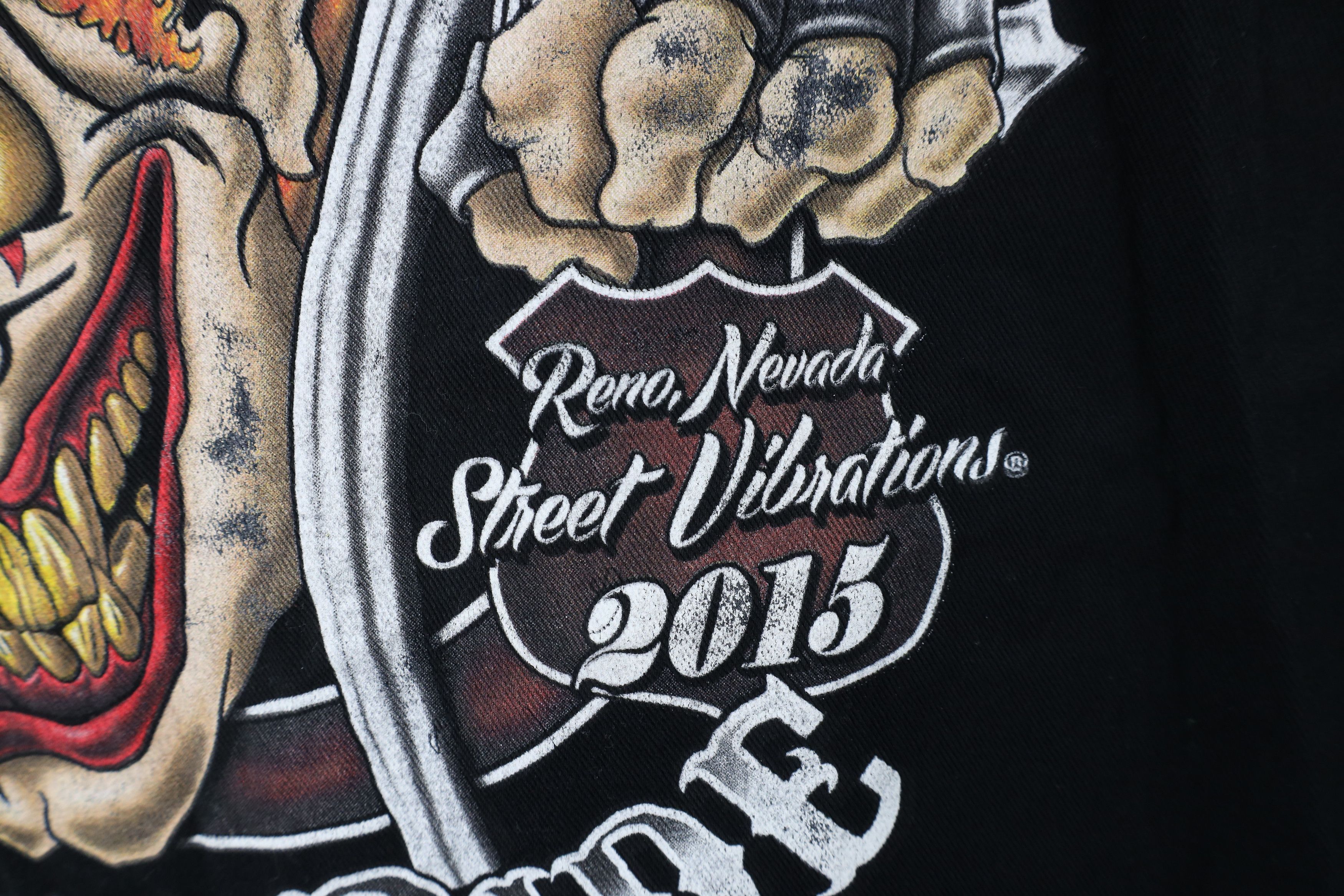 Vintage Vintage Y2K Work Sucks Motorcycle Clown Cut Off Shirt Size US XXL / EU 58 / 5 - 11 Thumbnail