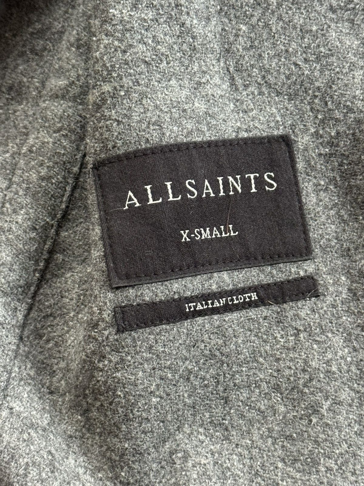 Allsaints Allsaints XS Anya Aurora Coat 🧥 Chekered wool long jacket Size US XS / EU 42 / 0 - 13 Thumbnail