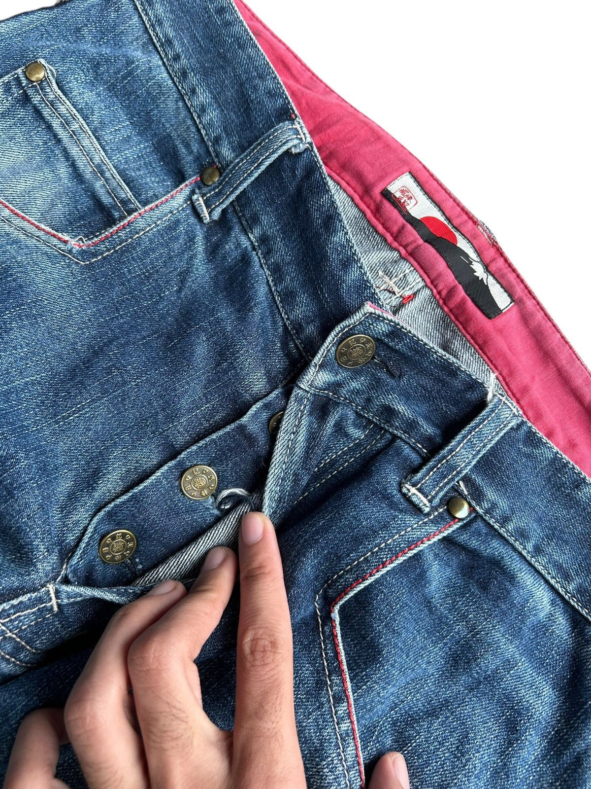 Japanese Brand × Kapital × Vintage Made in Japan Gemstone Rare Denim Jeans ☠️🎌 Size US 32 / EU 48 - 5 Thumbnail