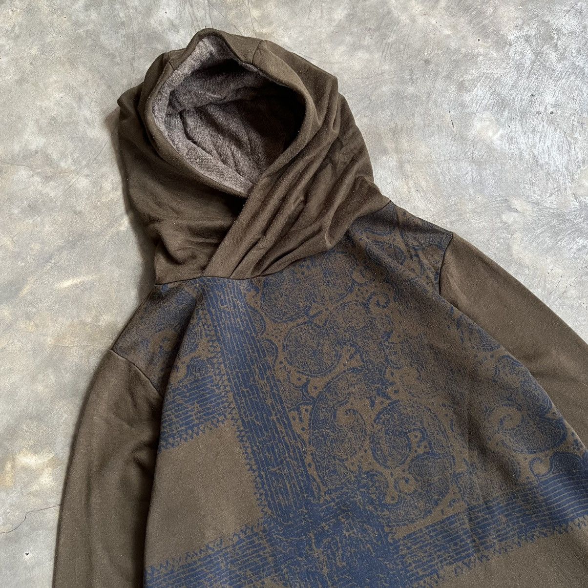 Japanese Brand 2000s Amina Japanese Paisley Patchwork Cowl Neck Hoodie Size US M / EU 48-50 / 2 - 2 Thumbnail