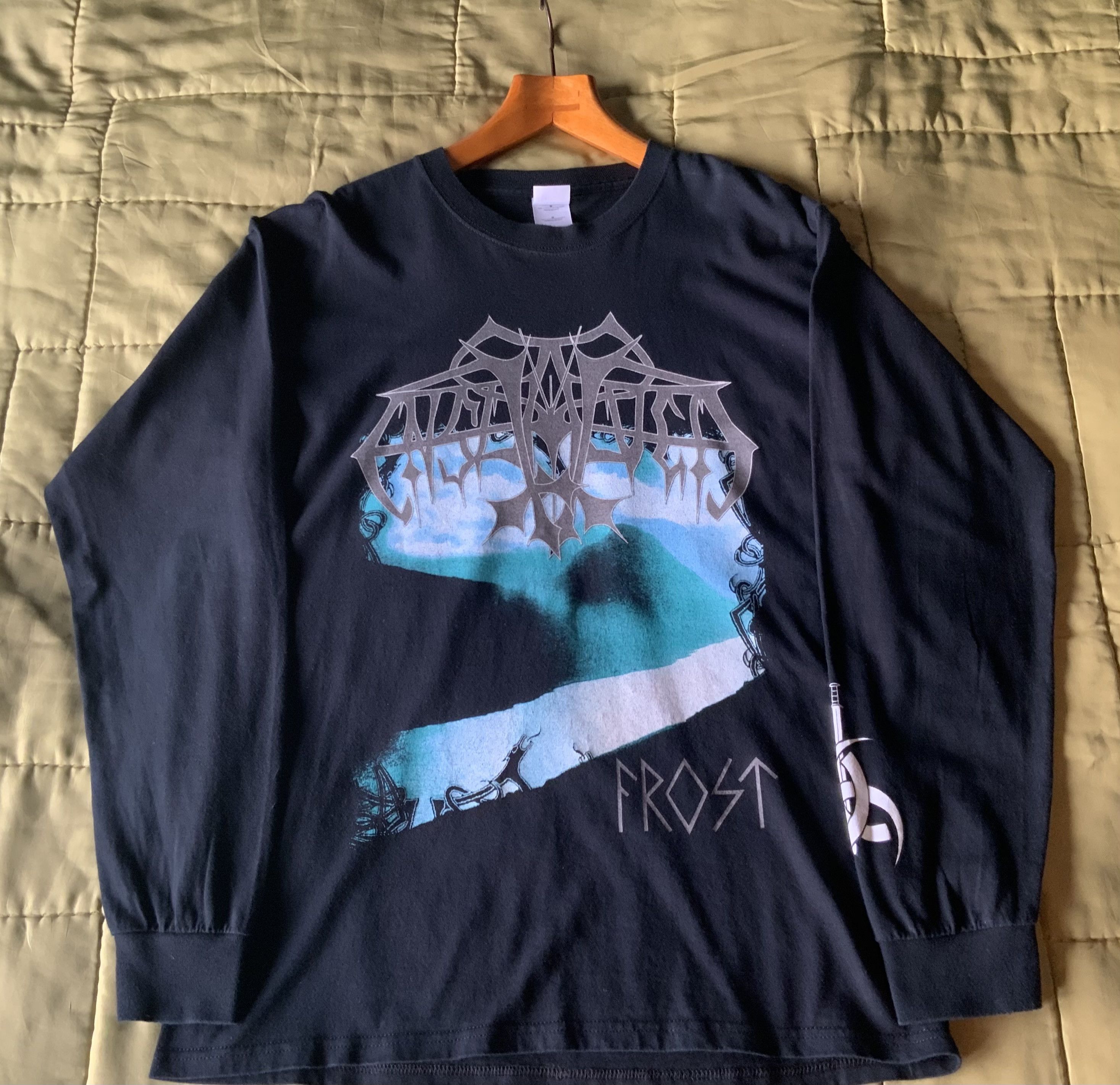Rare 2005 Enslaved Frost longsleeve shirt Black Metal