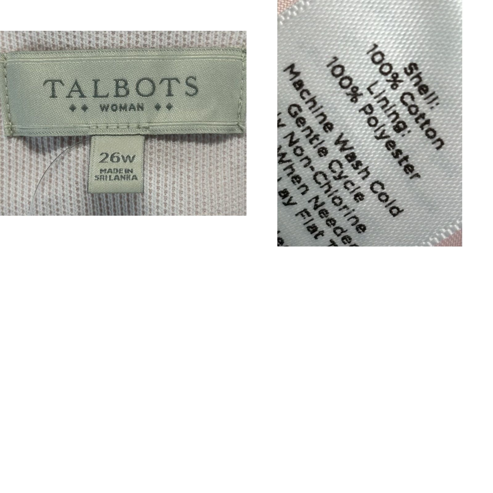 Talbots Talbots Blazer Women 26W Pink Cotton Career Womens Size 4XL / US 24-26 - 8 Thumbnail