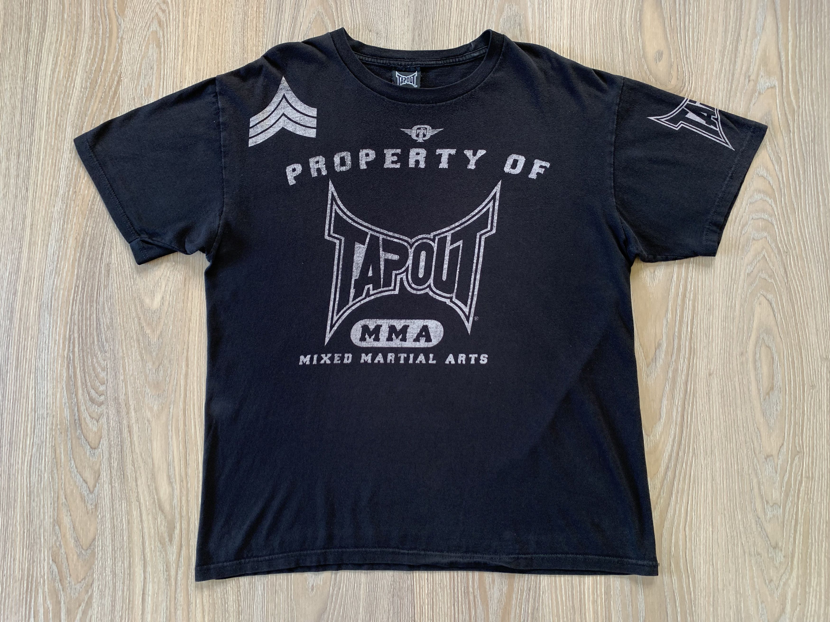 Tapout × Vintage Rare Tapout Vintage Overprint T Shirt Size US L / EU 52-54 / 3 - 2 Thumbnail
