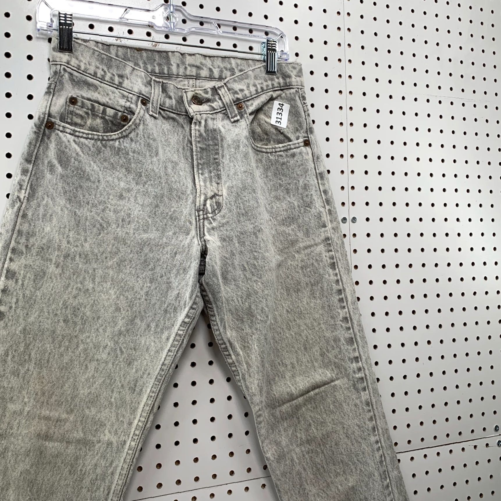 Levi's VINTAGE Levi's 506 Jeans Denim Mens 28x28 Gray Acid Wash Made USA Straight 90s Mens jeans Size US 28 / EU 44 - 6 Thumbnail