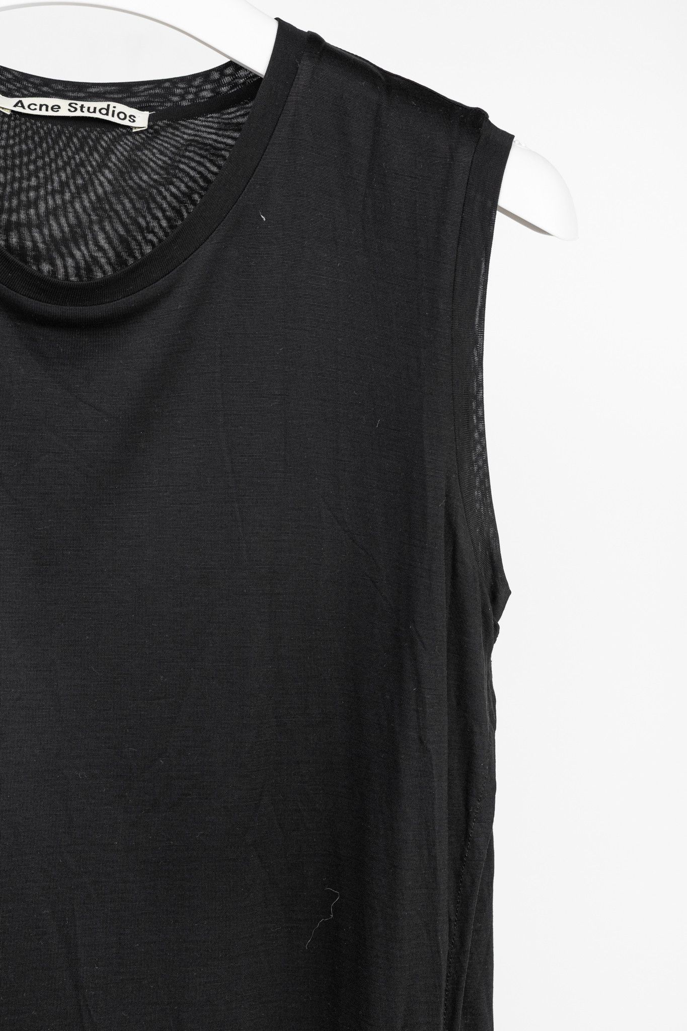 Acne Studios Acne Studios Ordelia Black Tencel Asymmetrical Tank Dress Size S / US 4 / IT 40 - 5 Thumbnail