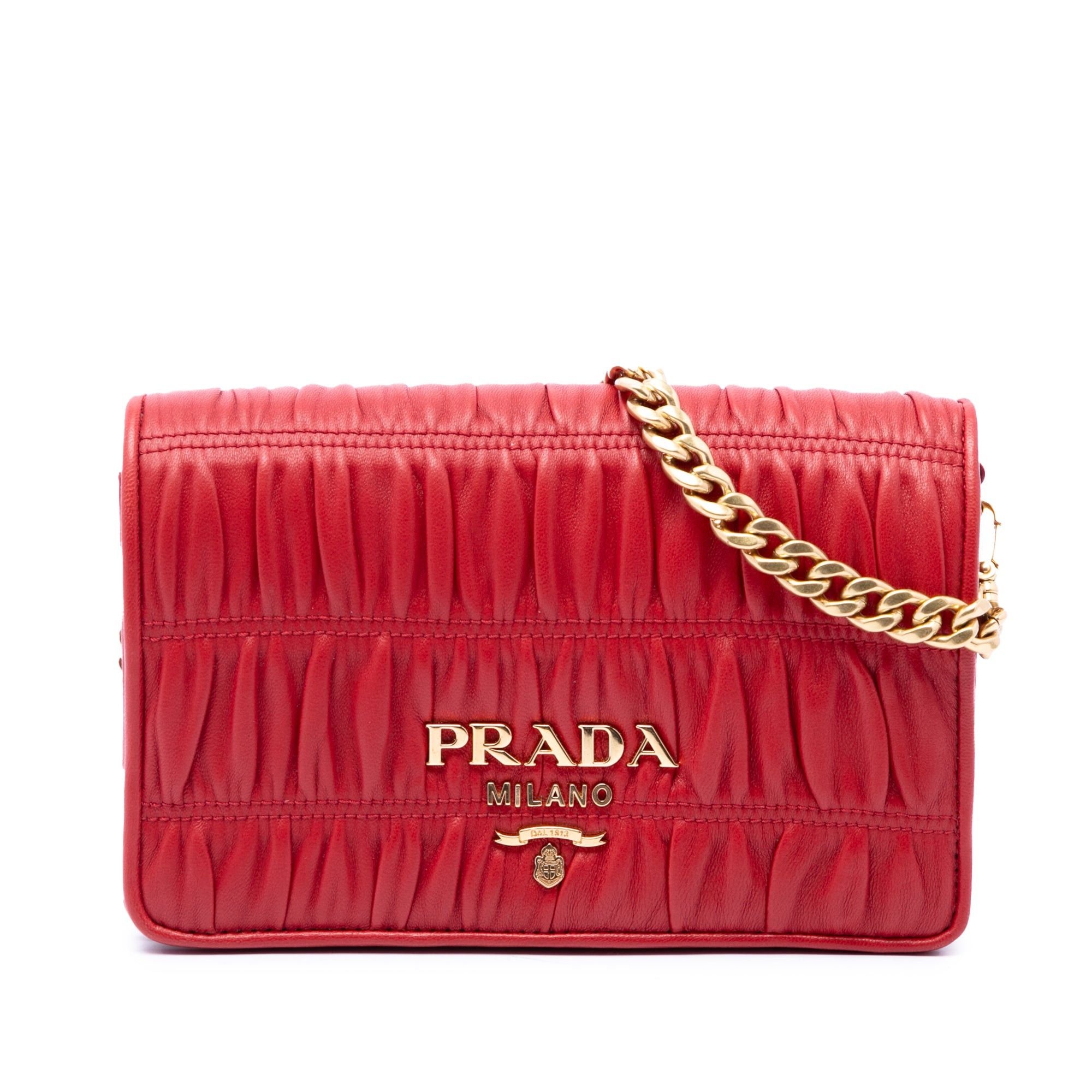 Prada Nappa Gaufre Chain Flap Size ONE SIZE - 1 Thumbnail