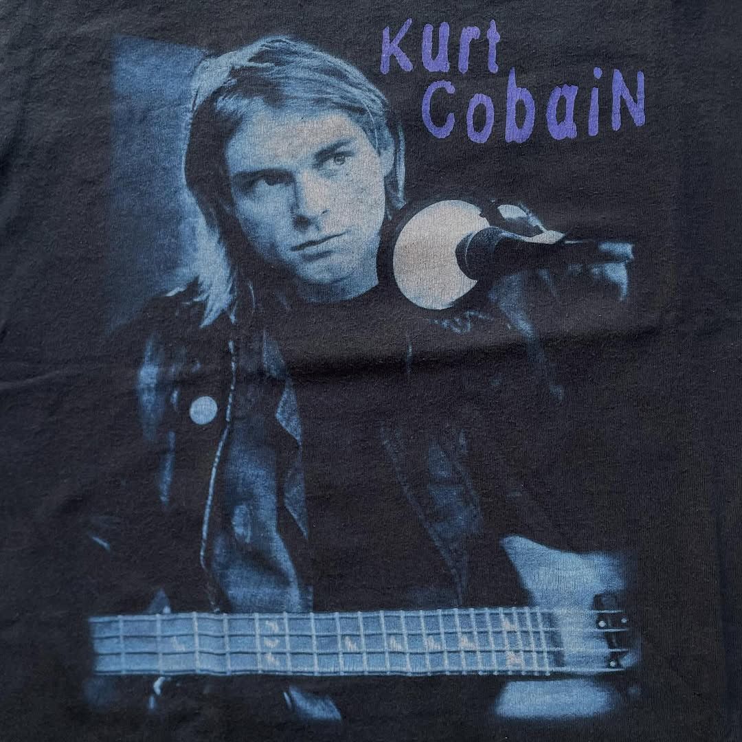 Band Tees Vintage 2003 Kurt Cobain End of Music Shirt Black Notebook Size US S / EU 44-46 / 1 - 4 Thumbnail