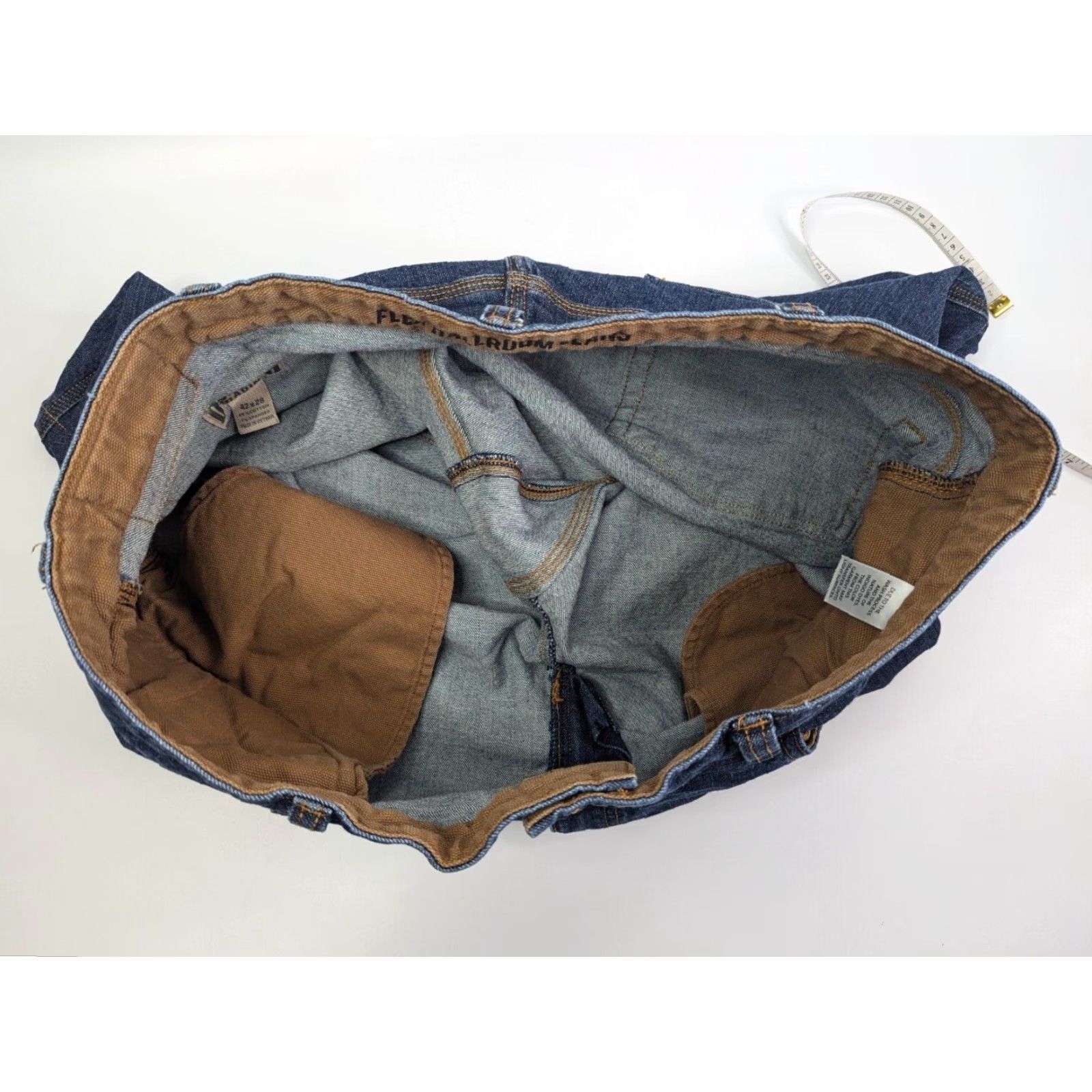 Duluth Trading Company Duluth Trading Co. Men’s Blue Denim Shorts Bermuda Relaxed 40 Zip 11 Inseam Pockets Logo Size US 40 / EU 56 - 6 Thumbnail