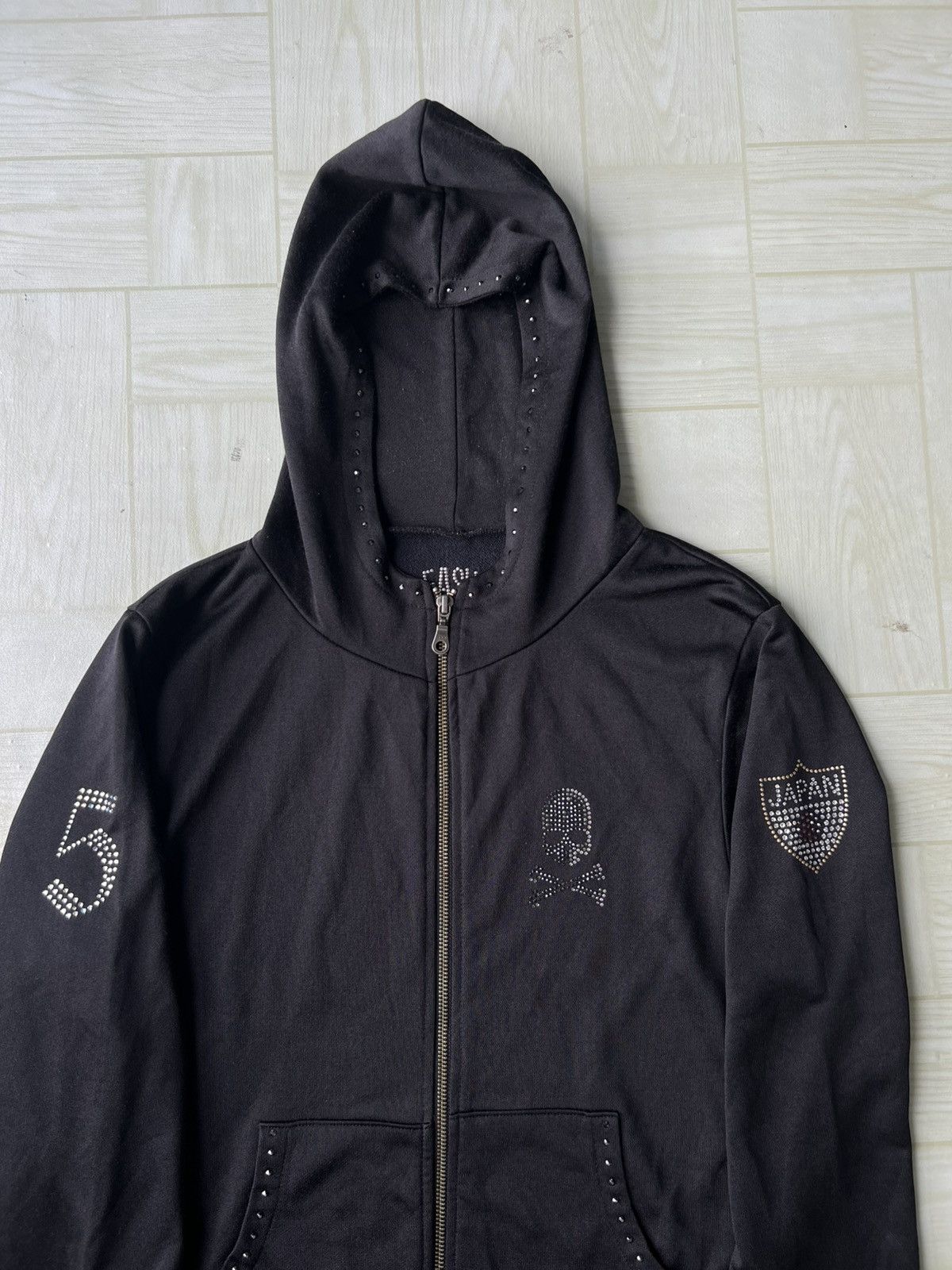 Roen Swarowski Skulls Japan Logo Pleasure Dome Goth Zipper Hoodie Size US M / EU 48-50 / 2 - 5 Thumbnail