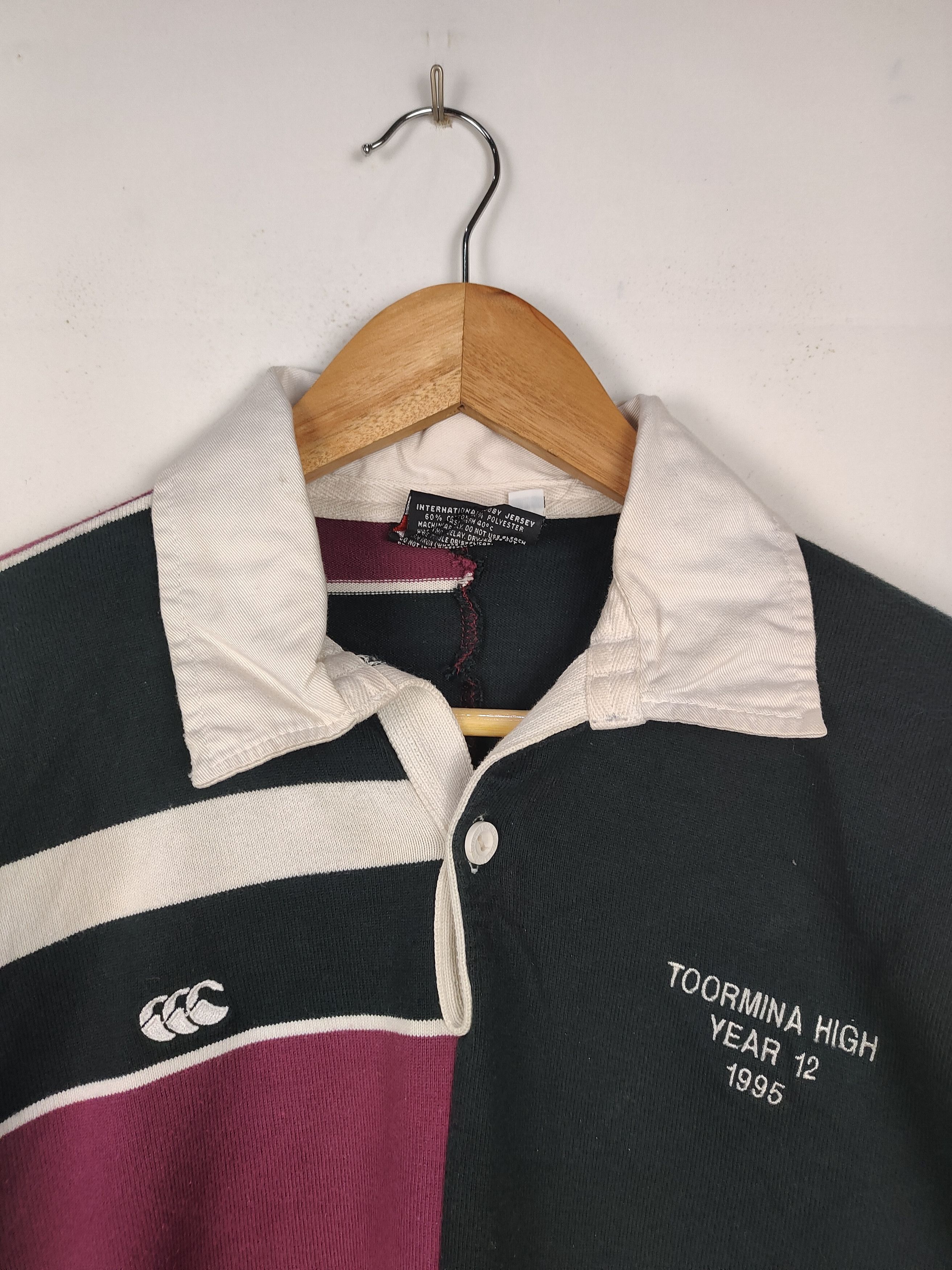 Canterbury of New Zealand × Vintage Vintage 90s Canterbury Rugby Polo Shirt Size US M / EU 48-50 / 2 - 2 Thumbnail