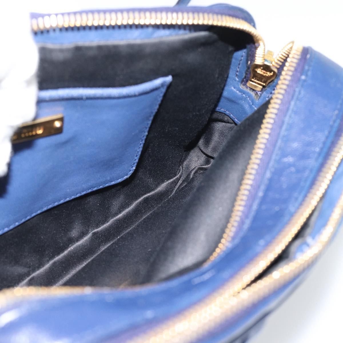 Miu Miu Borsa a tracolla Miu Miu Matelassé in pelle blu e oro, Size ONE SIZE - 18 Thumbnail