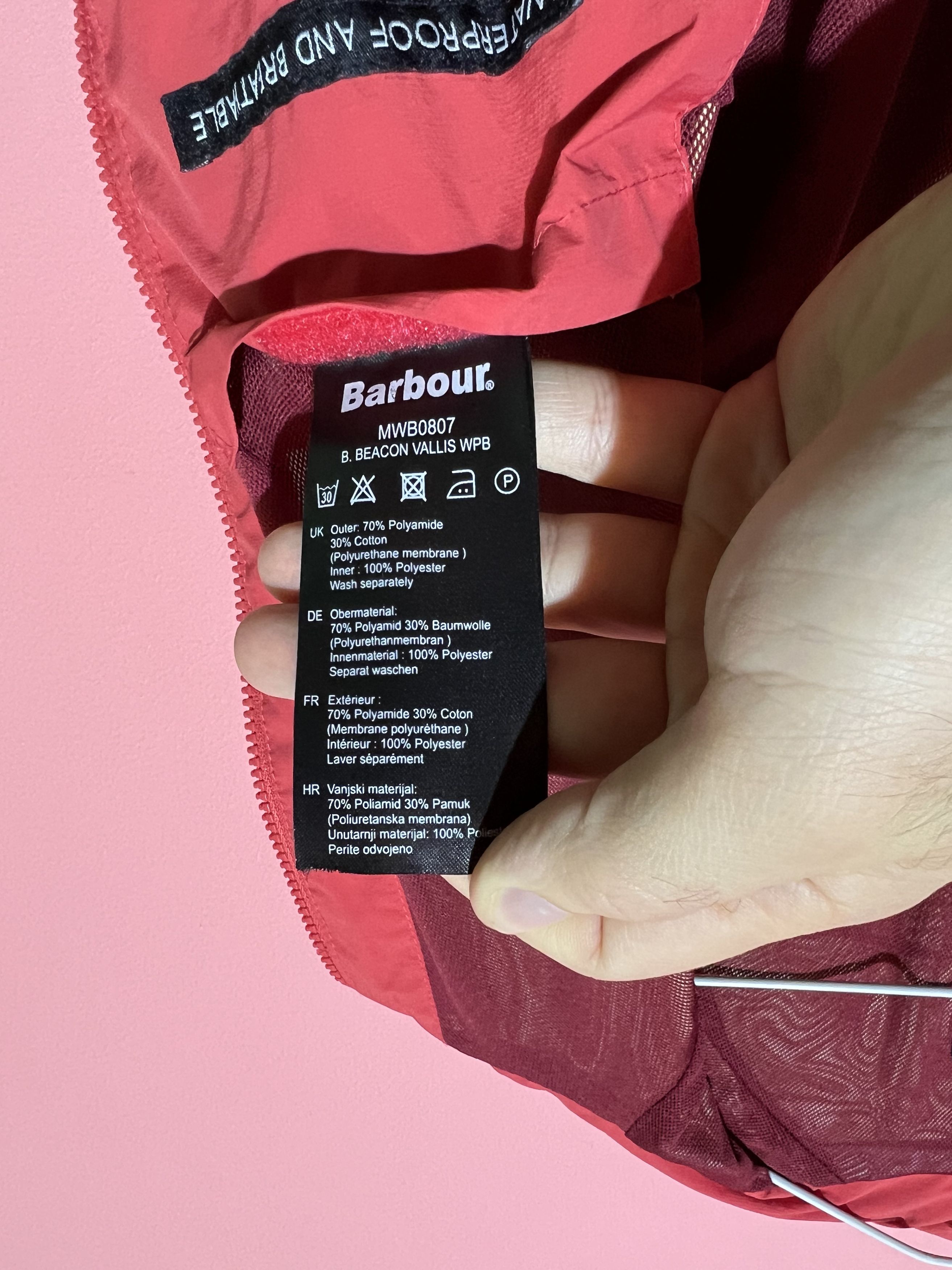 Barbour Barbour red bomber jacket logo streetwear uk England Size US M / EU 48-50 / 2 - 9 Thumbnail