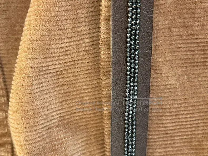 Brunello Cucinelli Brunello Cucinelli Khaki Cotton Beaded Casual Pants Size 28" / US 6 / IT 42 - 9 Thumbnail