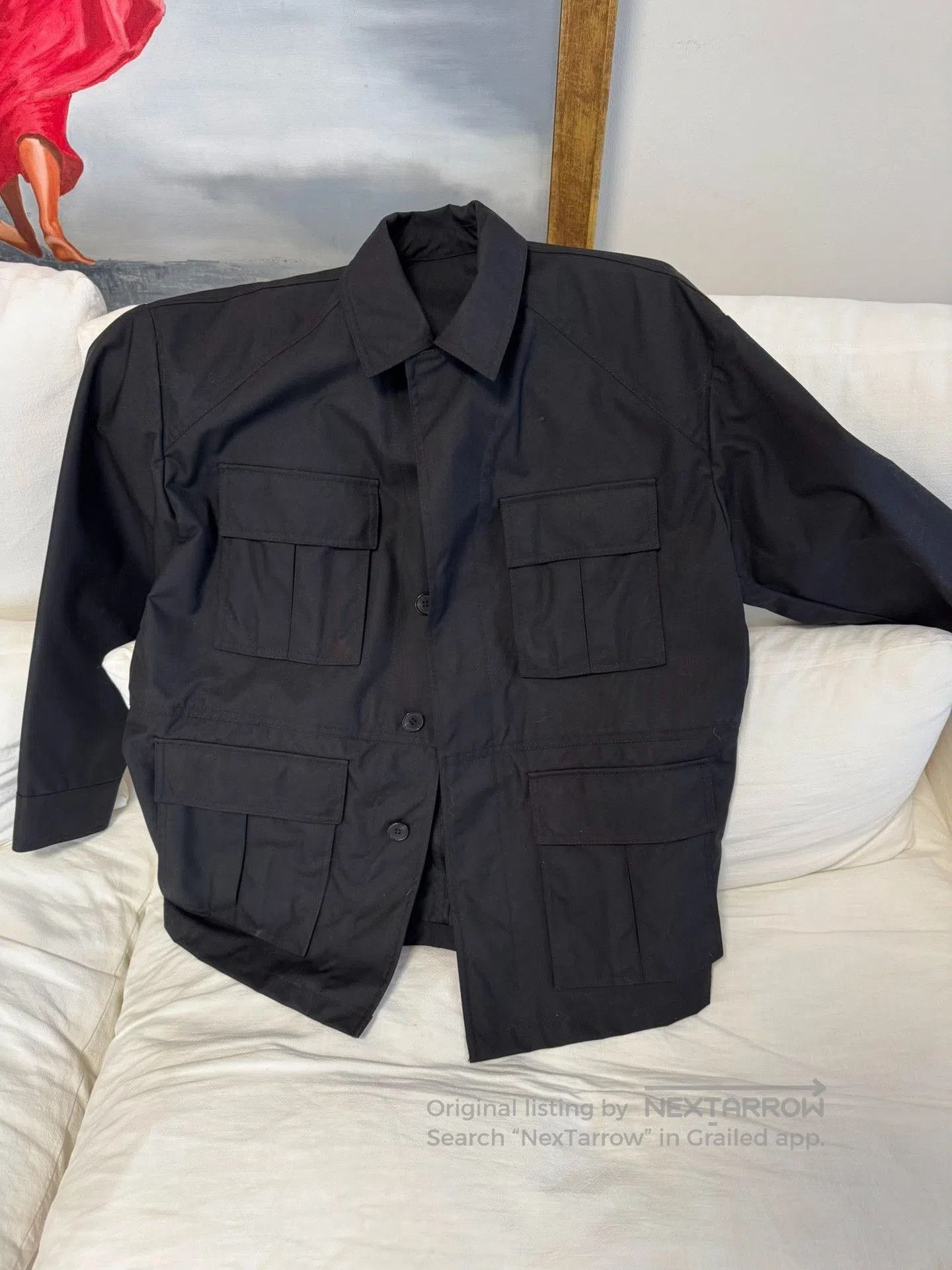 Juun.J JUUN.J Black Cargo Jacket. Size US S / EU 44-46 / 1 - 1 Thumbnail