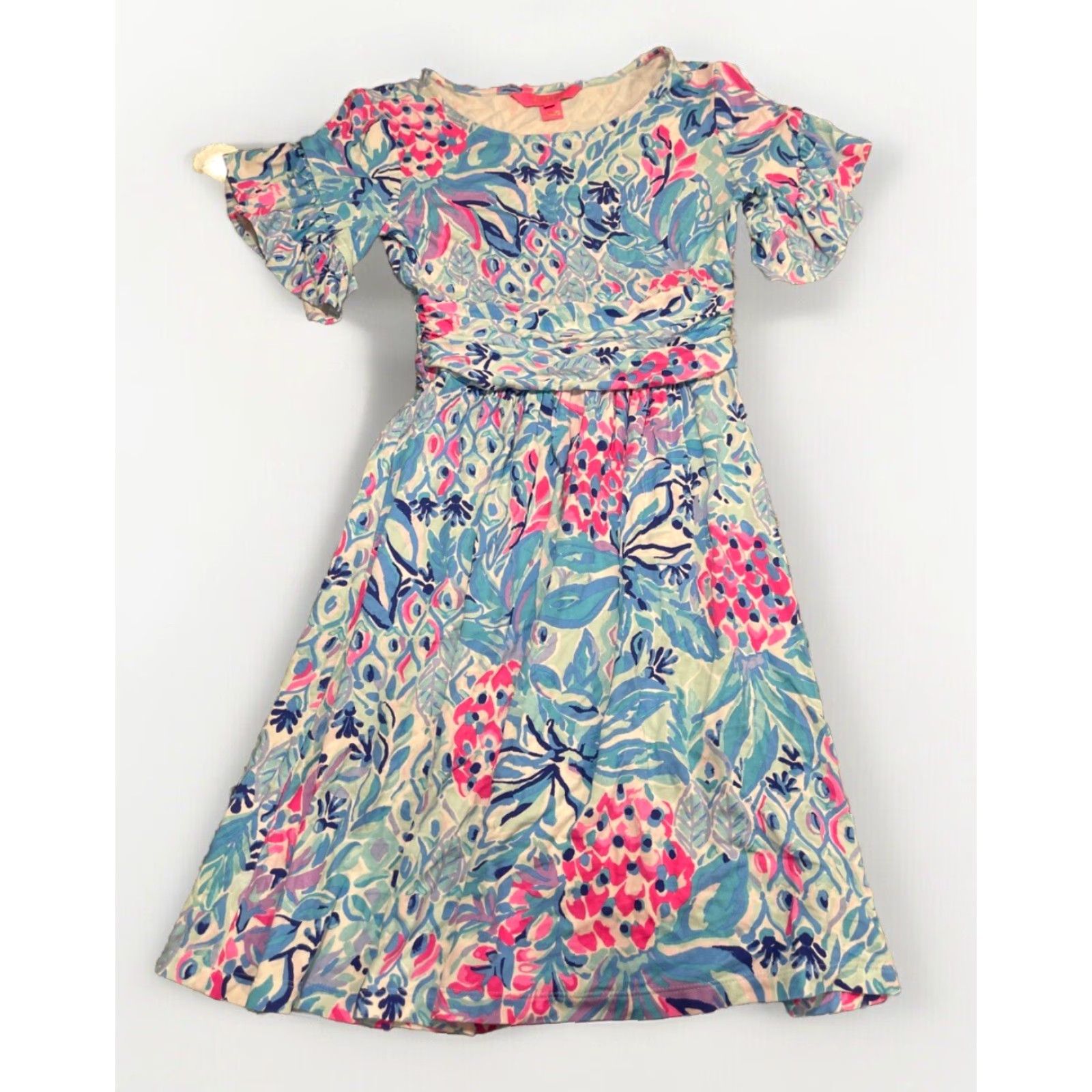 Lilly Pulitzer Lilly Pulitzer Riegan Zanzibar Blue Party Princess Fit Flare Dress Sz XXS Size XXS / US 00 / IT 34 - 3 Thumbnail