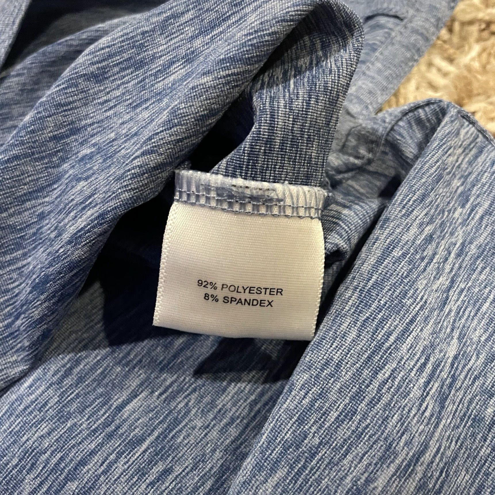 Peter Millar Peter Millar Polo Mens Large Blue Heathered Golf Summer Comfort Ravenna Shirt Mens Size US L / EU 52-54 / 3 - 5 Thumbnail