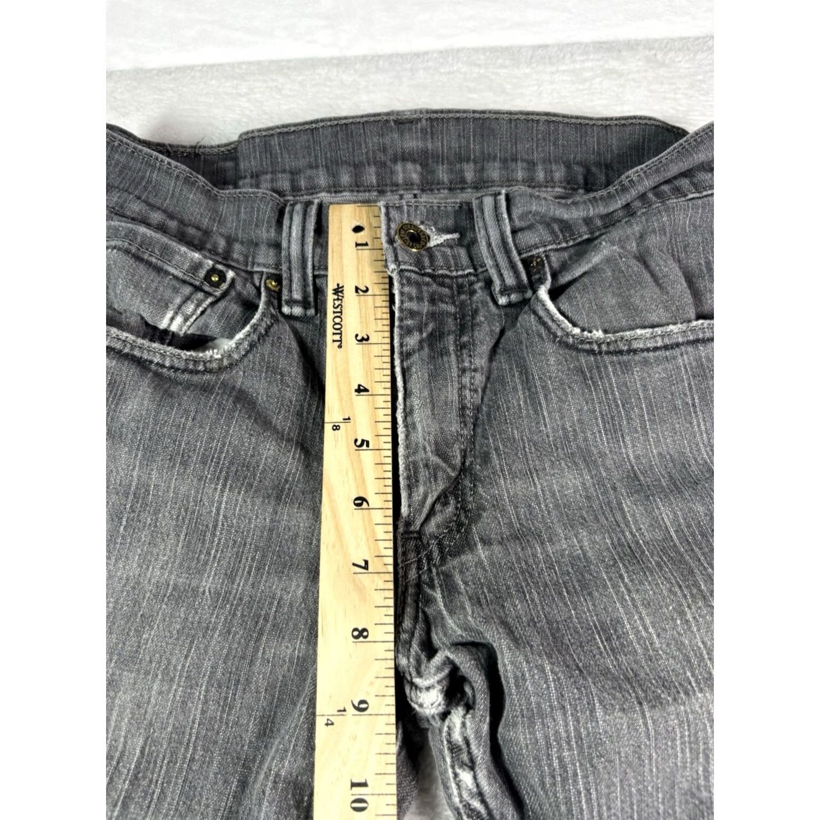 Levi's Levi's 511 Men's Jeans Slim Skinny Black Denim 32x30 Distressed Stretch Denim USA Logo 5-Pocket Style Zipper Button Shirt? Size US 32 / EU 48 - 3 Thumbnail
