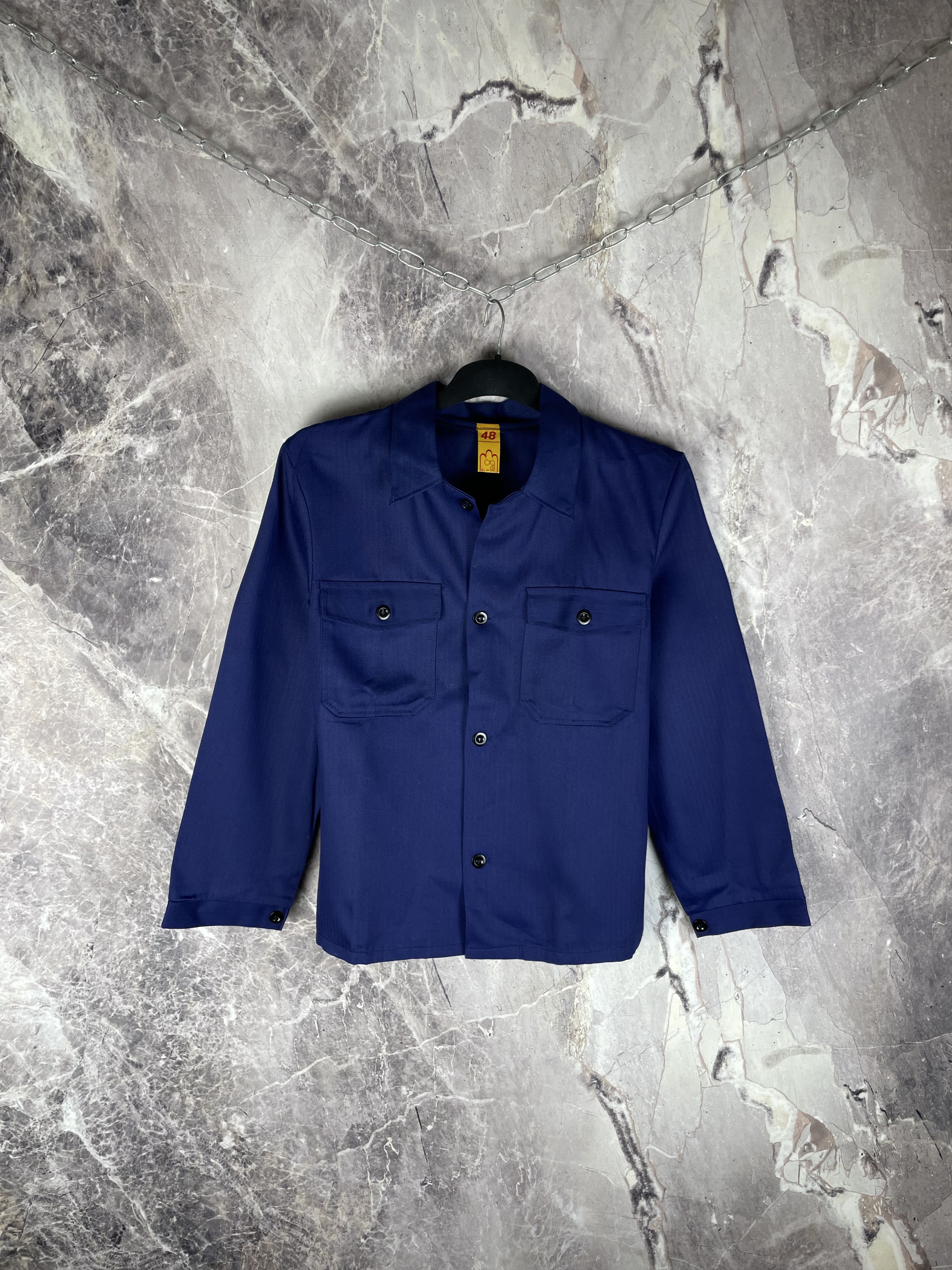 Le Laboureur Vintage 80s Sanfor Workwear Shirts Jacket Size US M / EU 48-50 / 2 - 1 Thumbnail