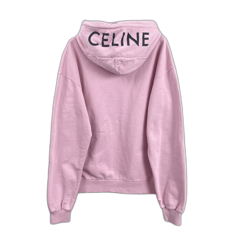 Celine Celine Pink Hooded Logo Sweatshirt Size XS / US 0-2 / IT 36-38 - 1 Thumbnail