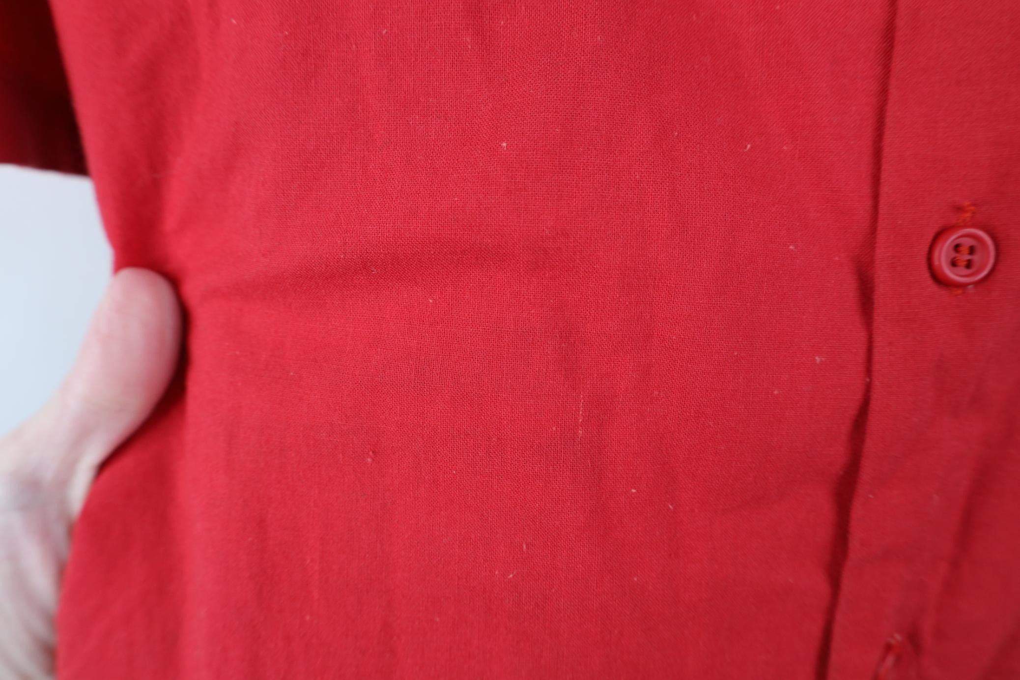 Vintage Vintage 80s 90s Surfing Camp Collar Button Shirt Red USA Size US L / EU 52-54 / 3 - 8 Thumbnail