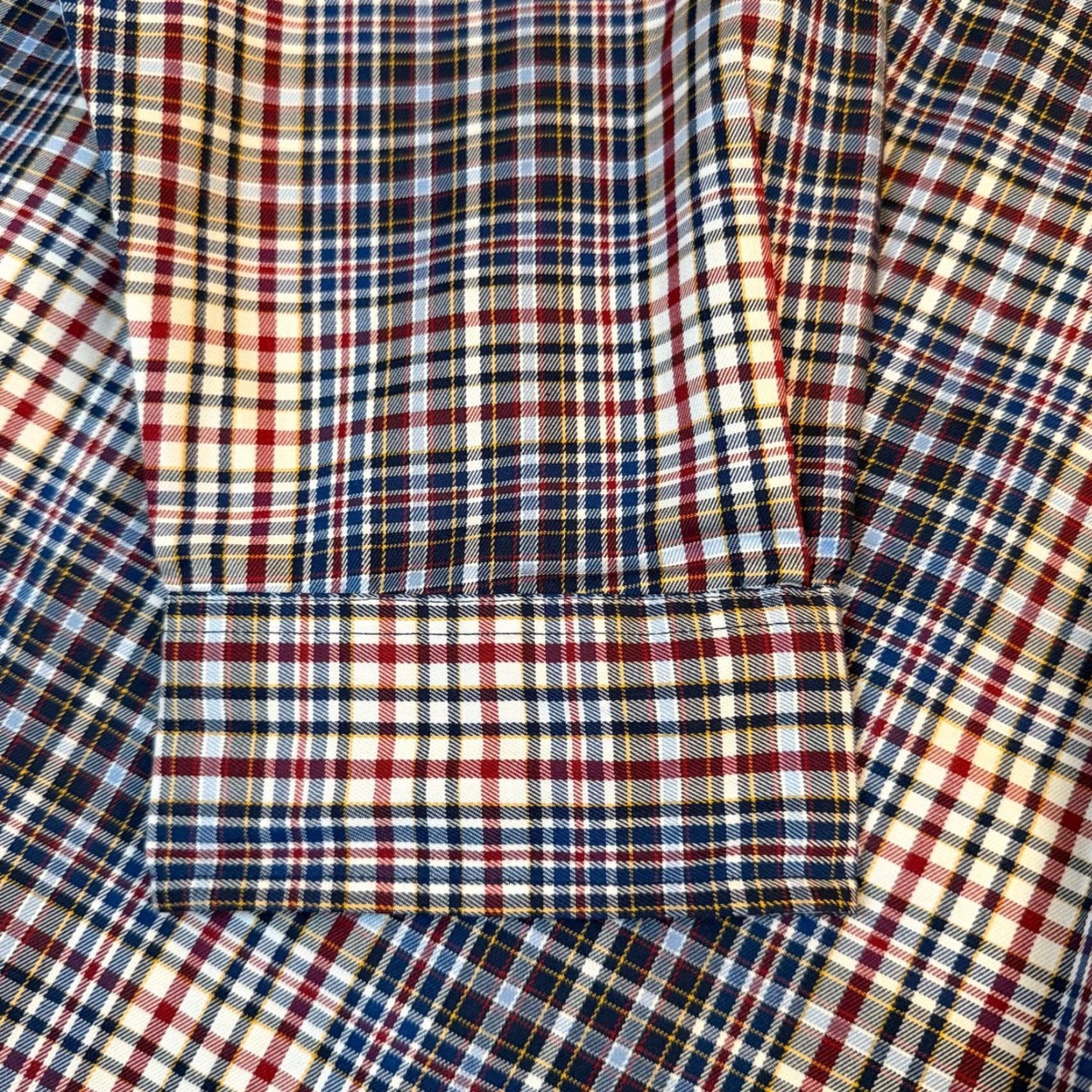 Roundtree & Yorke VINTAGE Roundtree & Yorke Travel Smart Plaid Button Down Shirt Navy Red Mens 4XT NWT Size US XXL / EU 58 / 5 - 6 Thumbnail