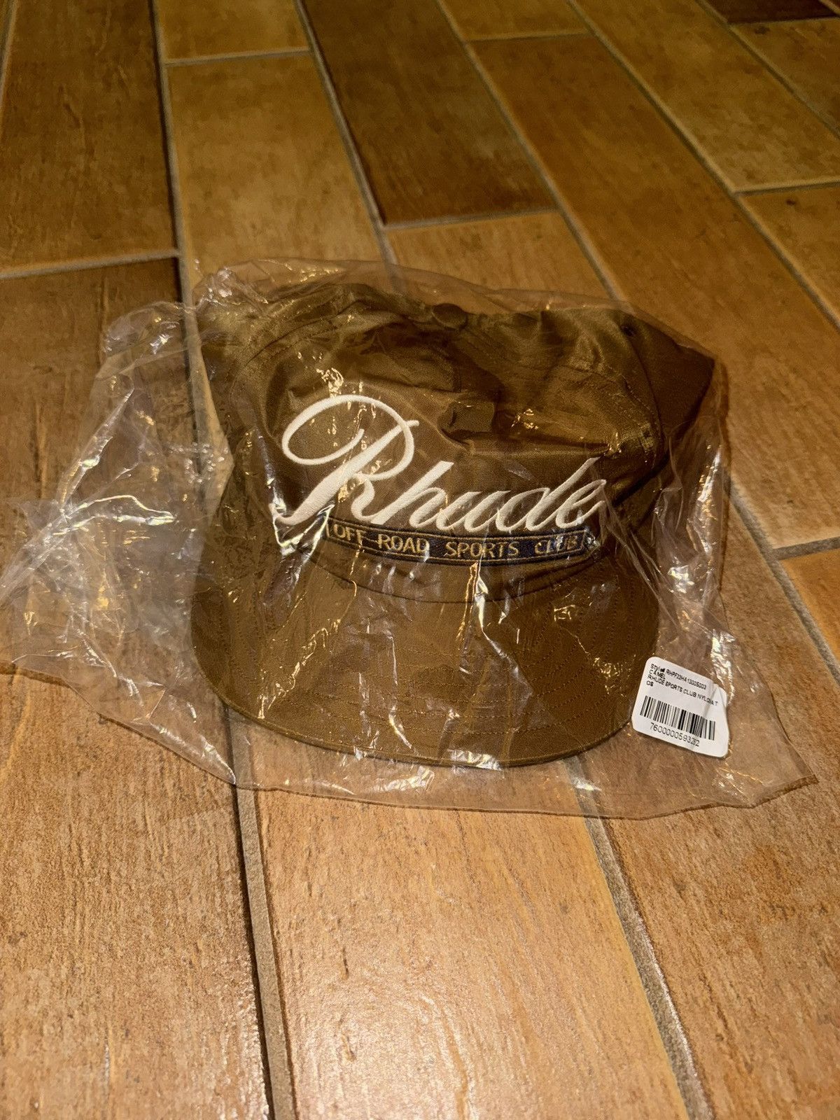 image of Rhude Sports Club Nylon Hat in Brown, Men's