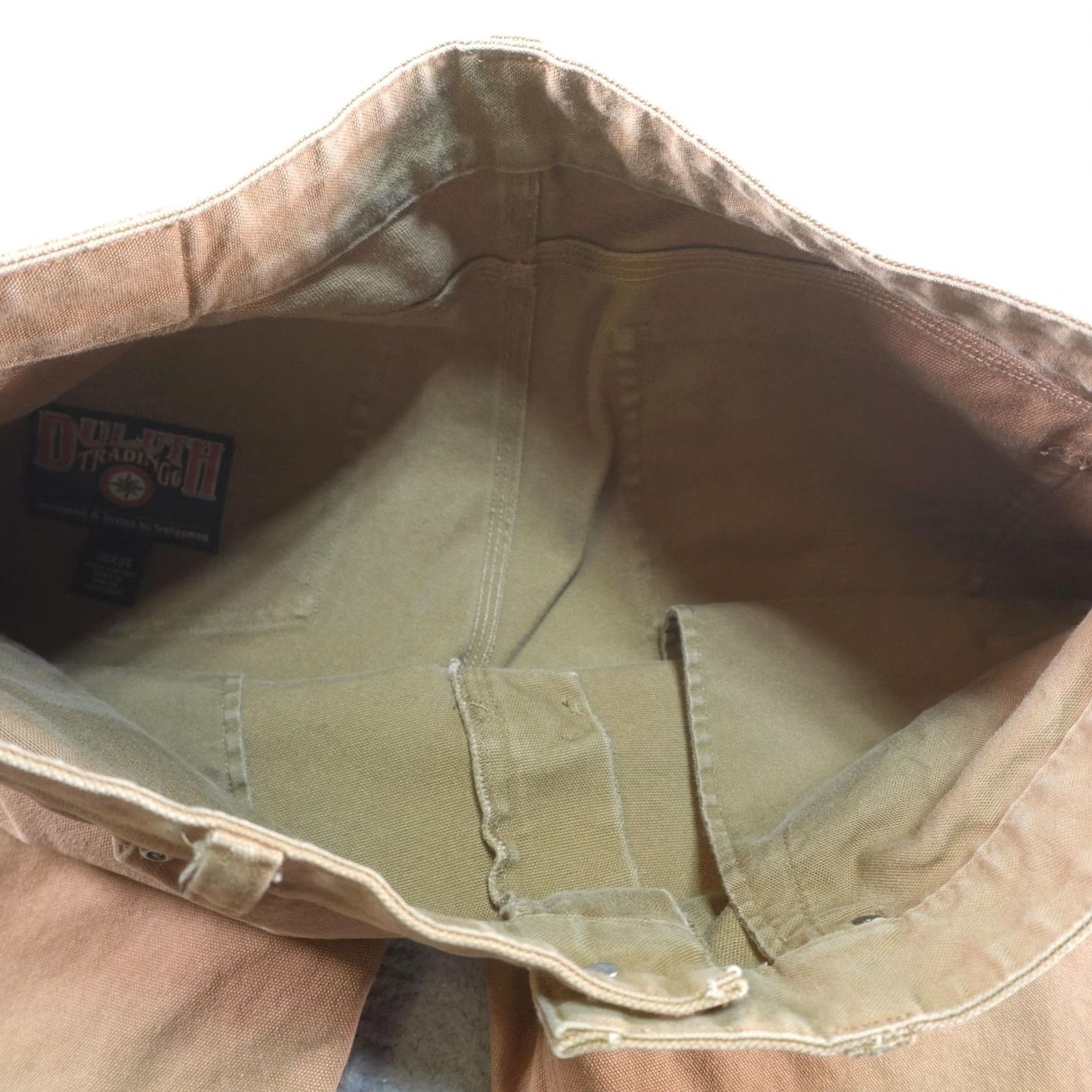 Duluth Trading Company Duluth Trading Co Pants Mens 36x34 Brown Canvas Relaxed Fit Workwear Utility Khakis Straight Leg 5-Pocket Denim Style Mens Size US 36 / EU 52 - 4 Thumbnail