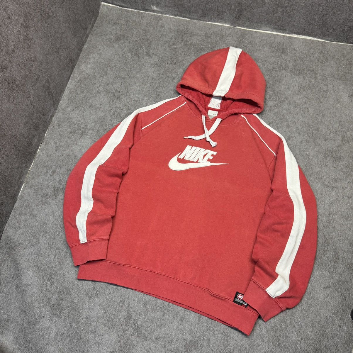 Nike × Vintage Y2K Nike Hoodie Crazy Vintage Big Logo Size US L / EU 52-54 / 3 - 1 Thumbnail