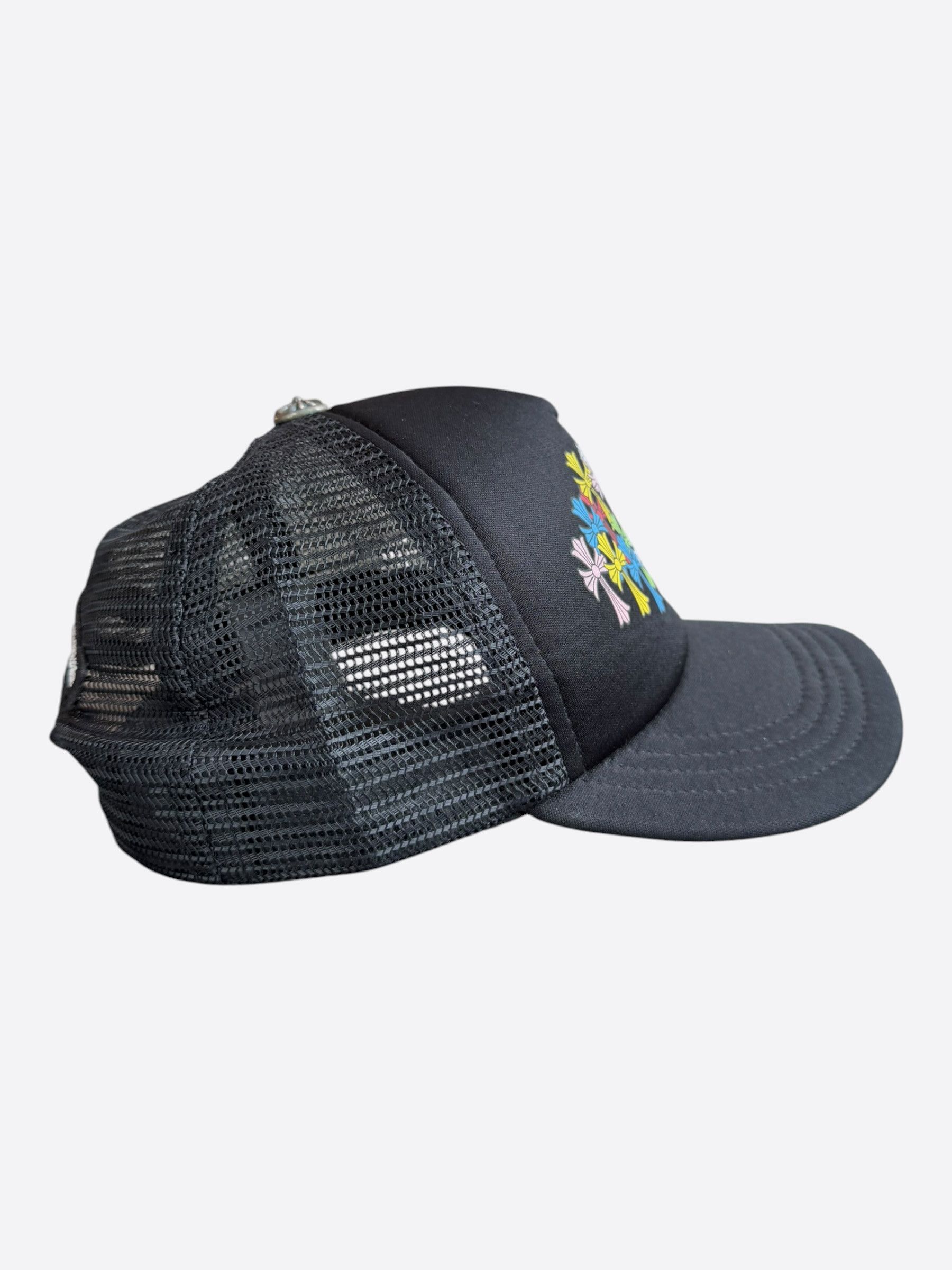 Chrome Hearts Chrome Hearts Black Multicolor Cross Trucker Hat Size ONE SIZE - 2 Thumbnail