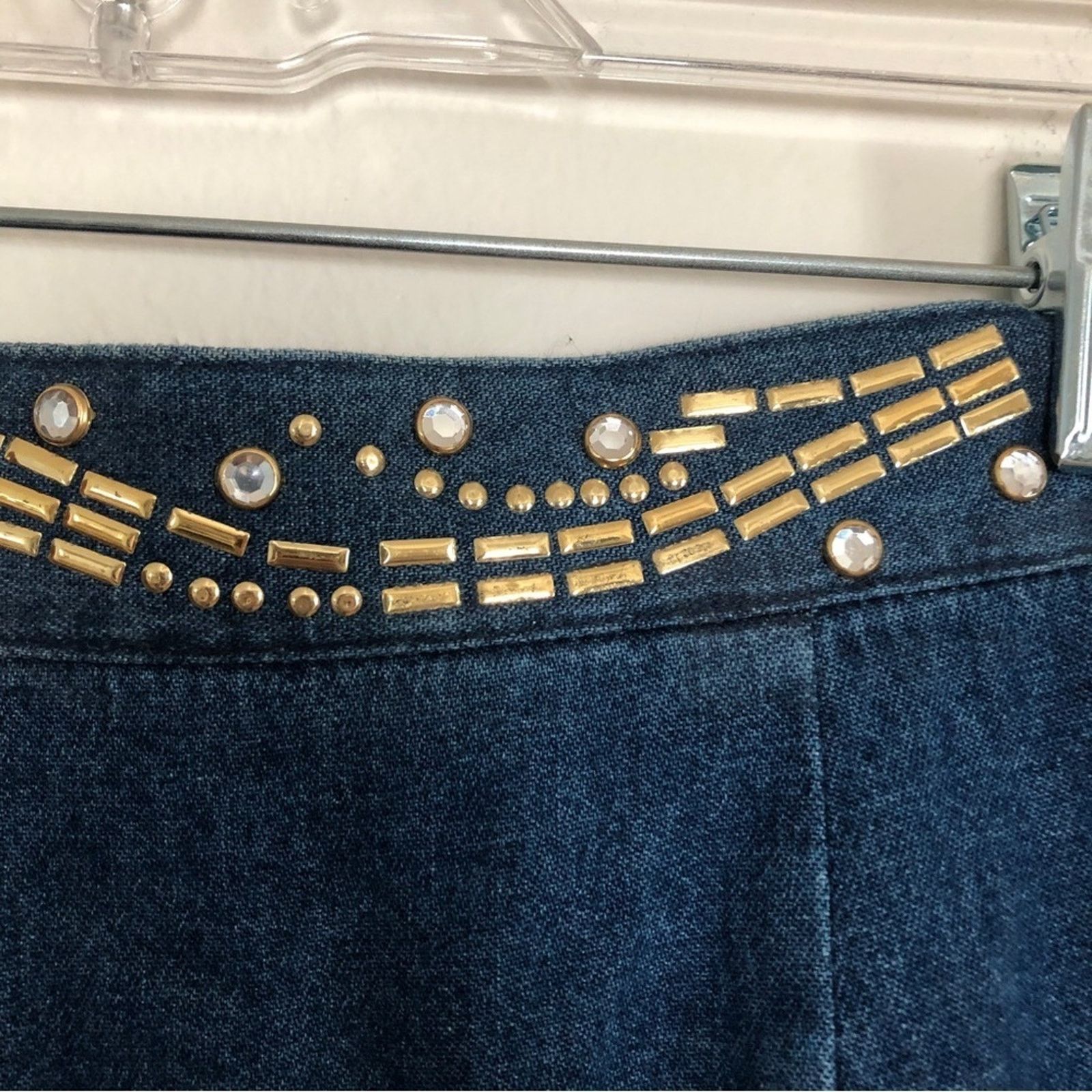 Other City Girl Sport Denim Bead Three Piece Skirt Top Jacket Set Size L / US 10 / IT 46 - 16 Thumbnail