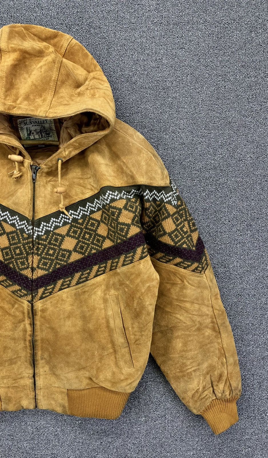 Japanese Brand Vintage Sun Valley Hooded Rare Leather Jacket Size M / US 6-8 / IT 42-44 - 4 Thumbnail