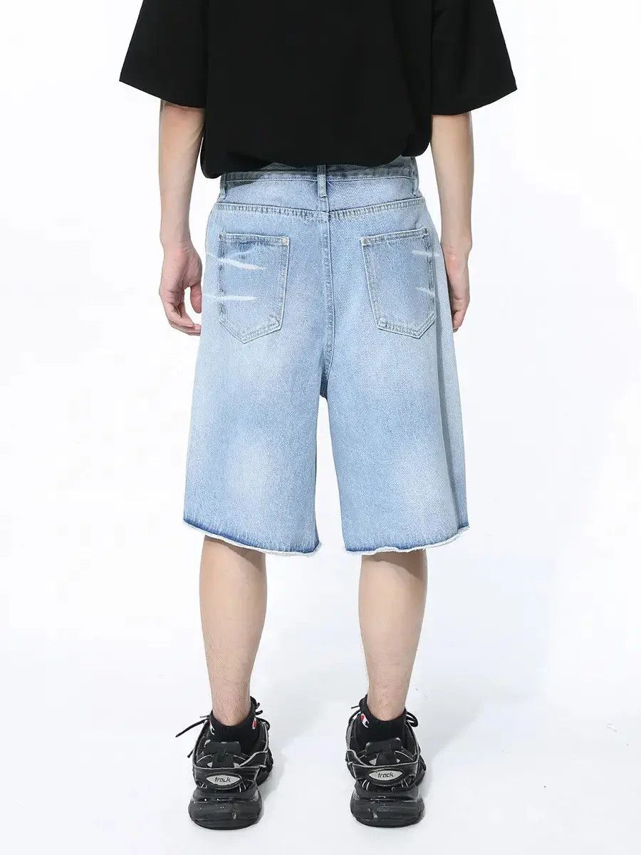 Japanese Brand Retro loose high street denim shorts Size US 32 / EU 48 - 3 Thumbnail