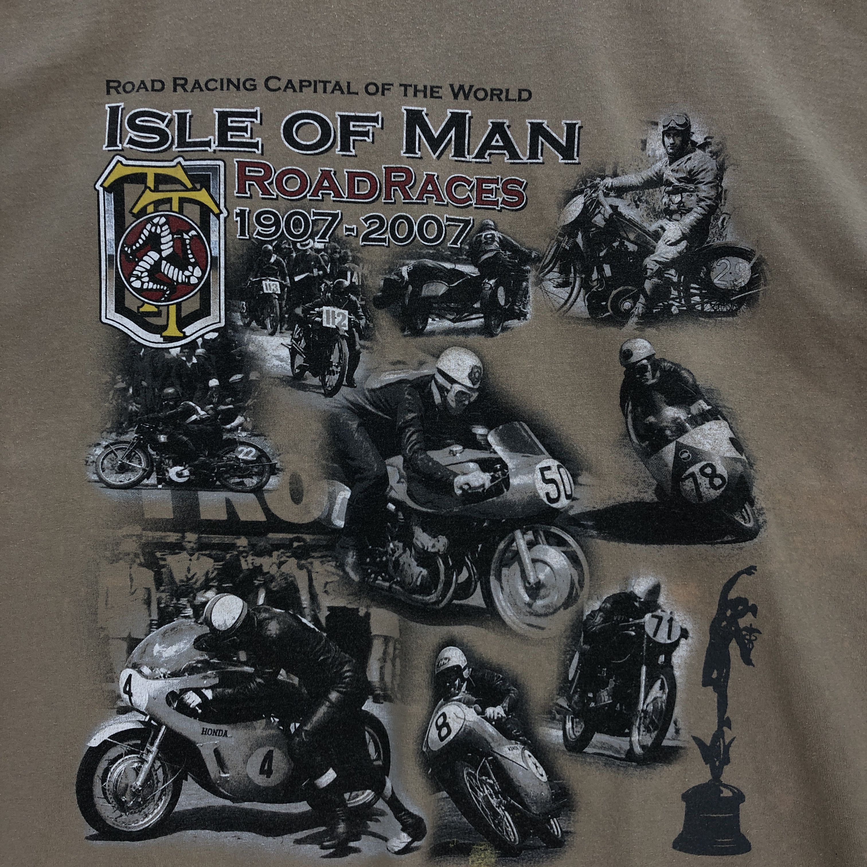 Vintage Vintage 90s Isle of Man T Shirts Road Race Motorcycle Tees Size US XL / EU 56 / 4 - 4 Thumbnail