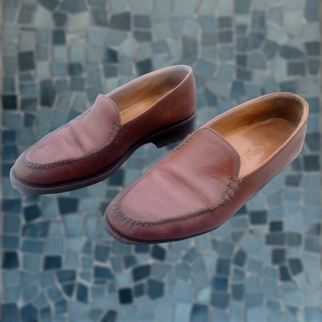 Cole Haan VINTAGE Cole Haan Women's Loafer Brown Leather US 8.5 B Moc Toe Comfort 90s Slip On Size US 9 / IT 39 - 1 Thumbnail