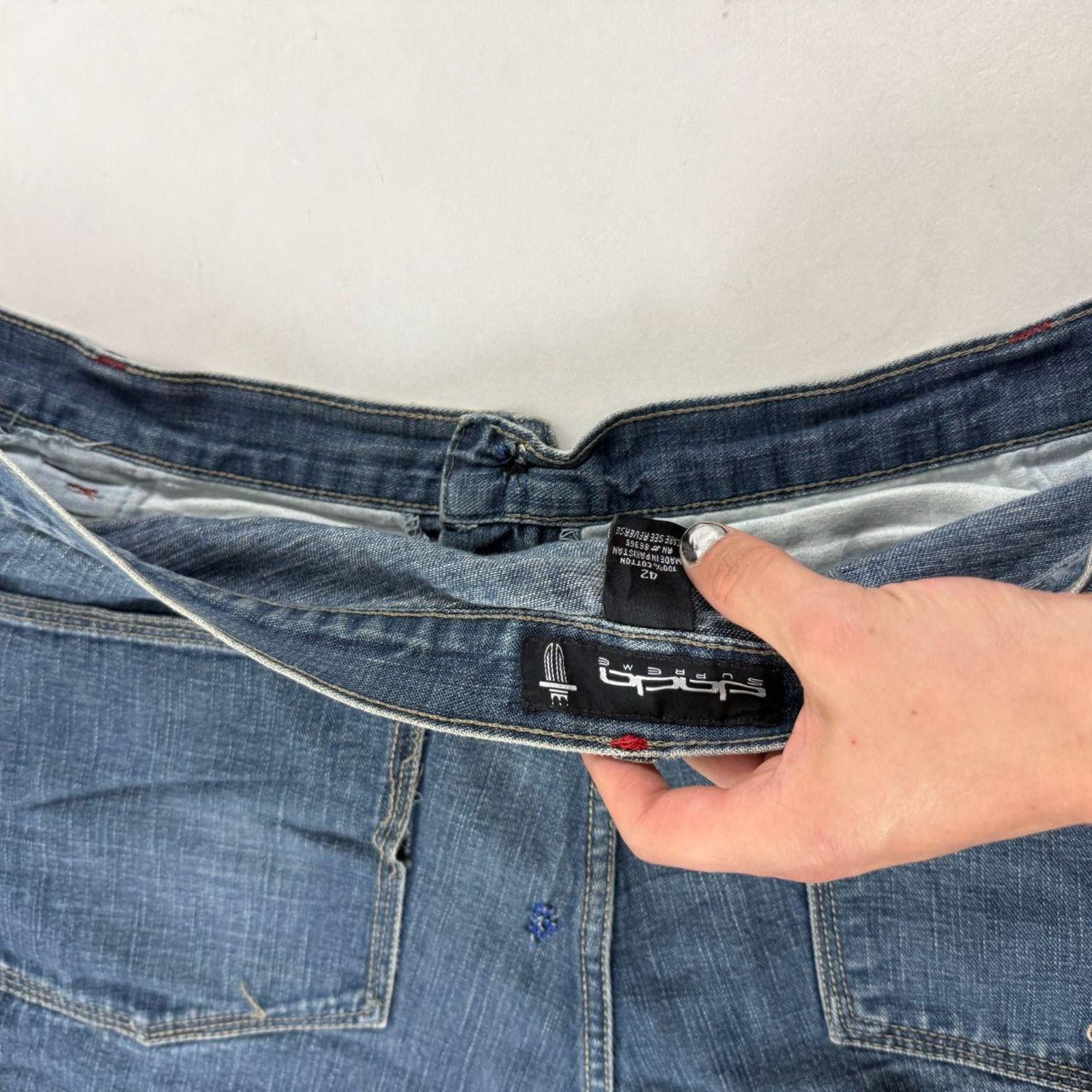 Japanese Brand × Le Grande Bleu (L.G.B.) × Vintage Vintage y2k rare grunge baggy faded stonewash wide leg jeans Size US 42 / EU 58 - 6 Thumbnail