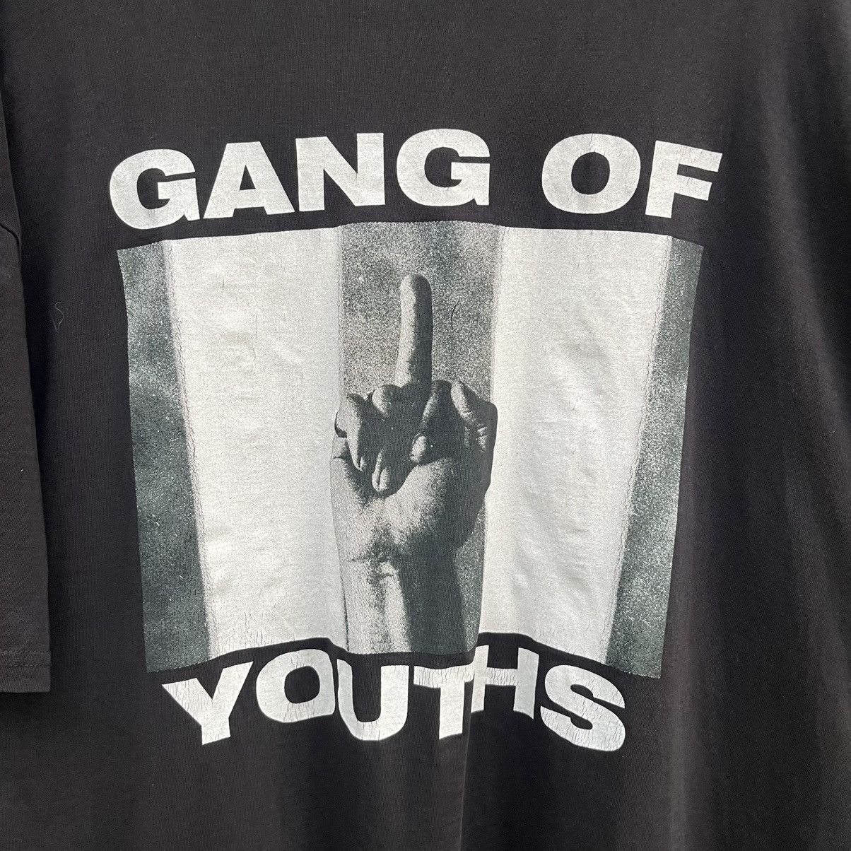 Vintage Thrashed Faded Vintage Gang Of Youth Band ERD Grunge Shirt Size US XXL / EU 58 / 5 - 2 Thumbnail