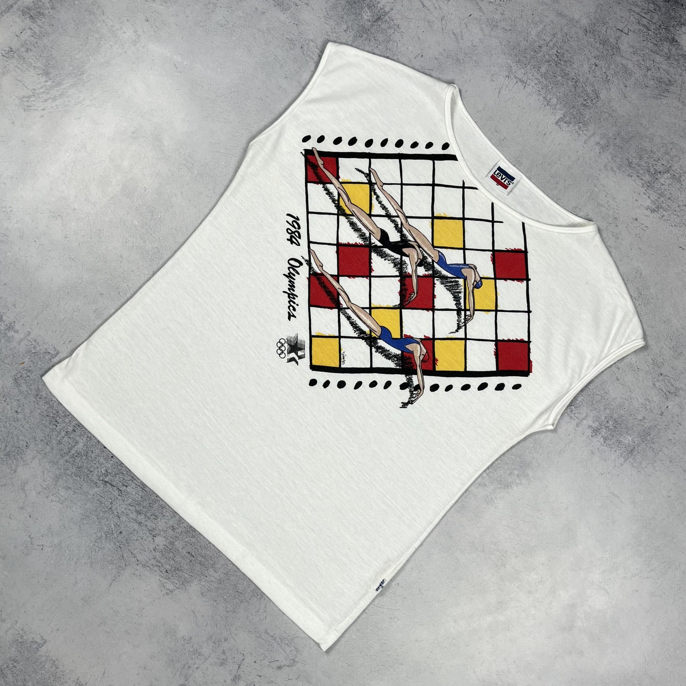Vintage Levis Olympic Games Tank Top Sleeveless 1984