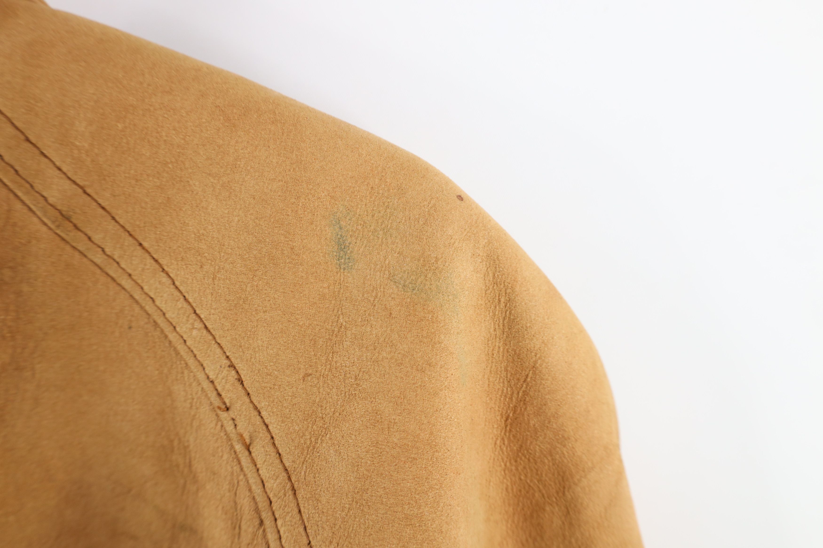 Marlboro × Vintage Vintage 90s Marlboro Suede Leather Bomber Jacket Brown Size US XL / EU 56 / 4 - 19 Thumbnail