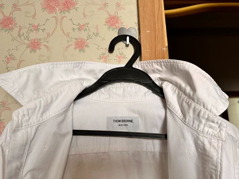 Thom Browne Thom Browne Classic basic striped shirt Size US L / EU 52-54 / 3 - 4 Thumbnail
